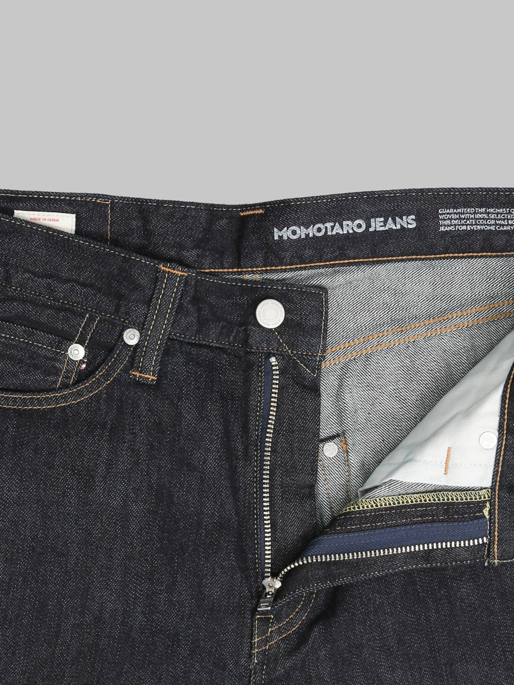 Momotaro Jeans MXJE1506 11oz #400 Lightweight Wide Jeans zipper