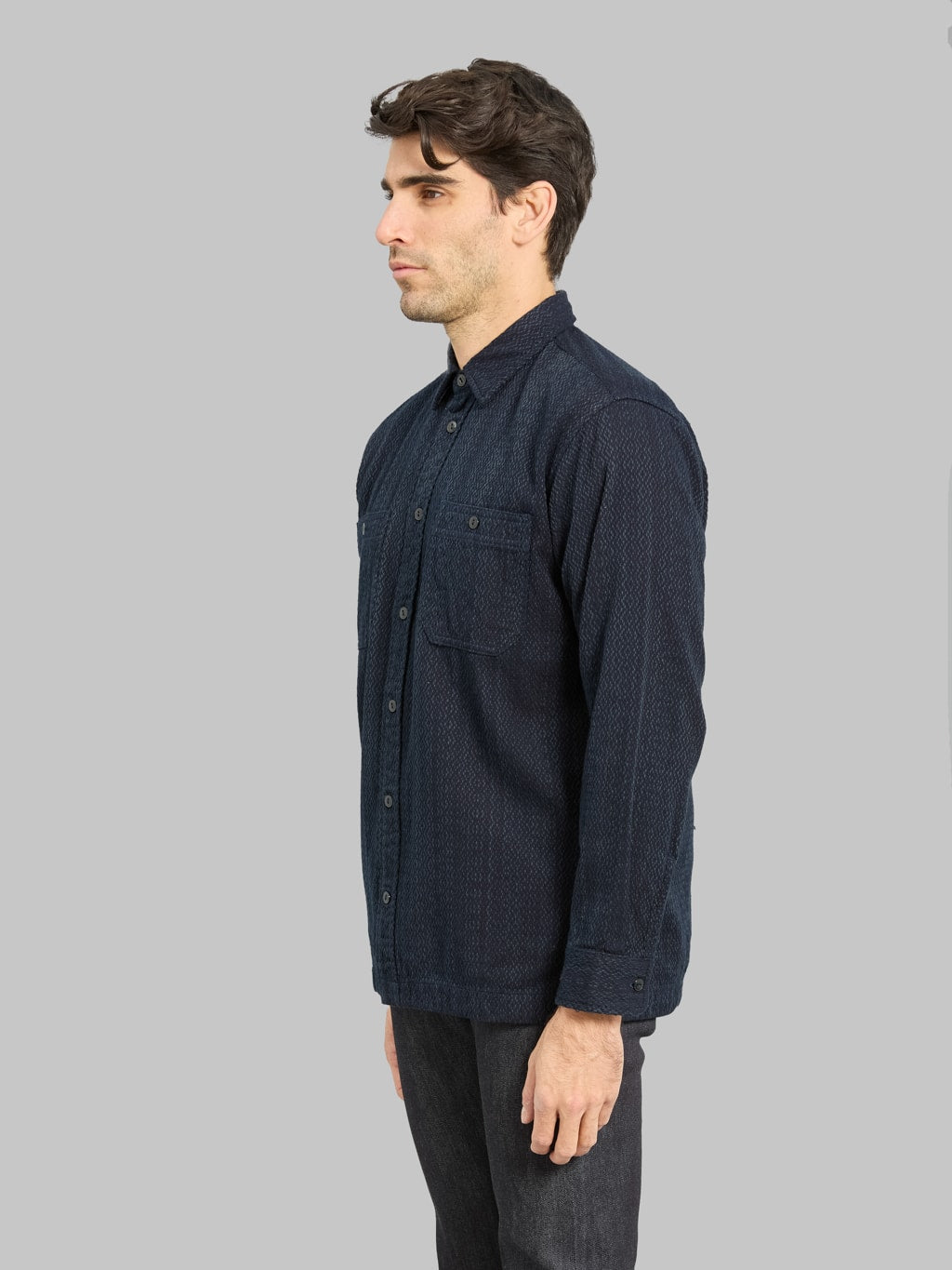 Momotaro MXLS1040 Sashiko Work Shirt