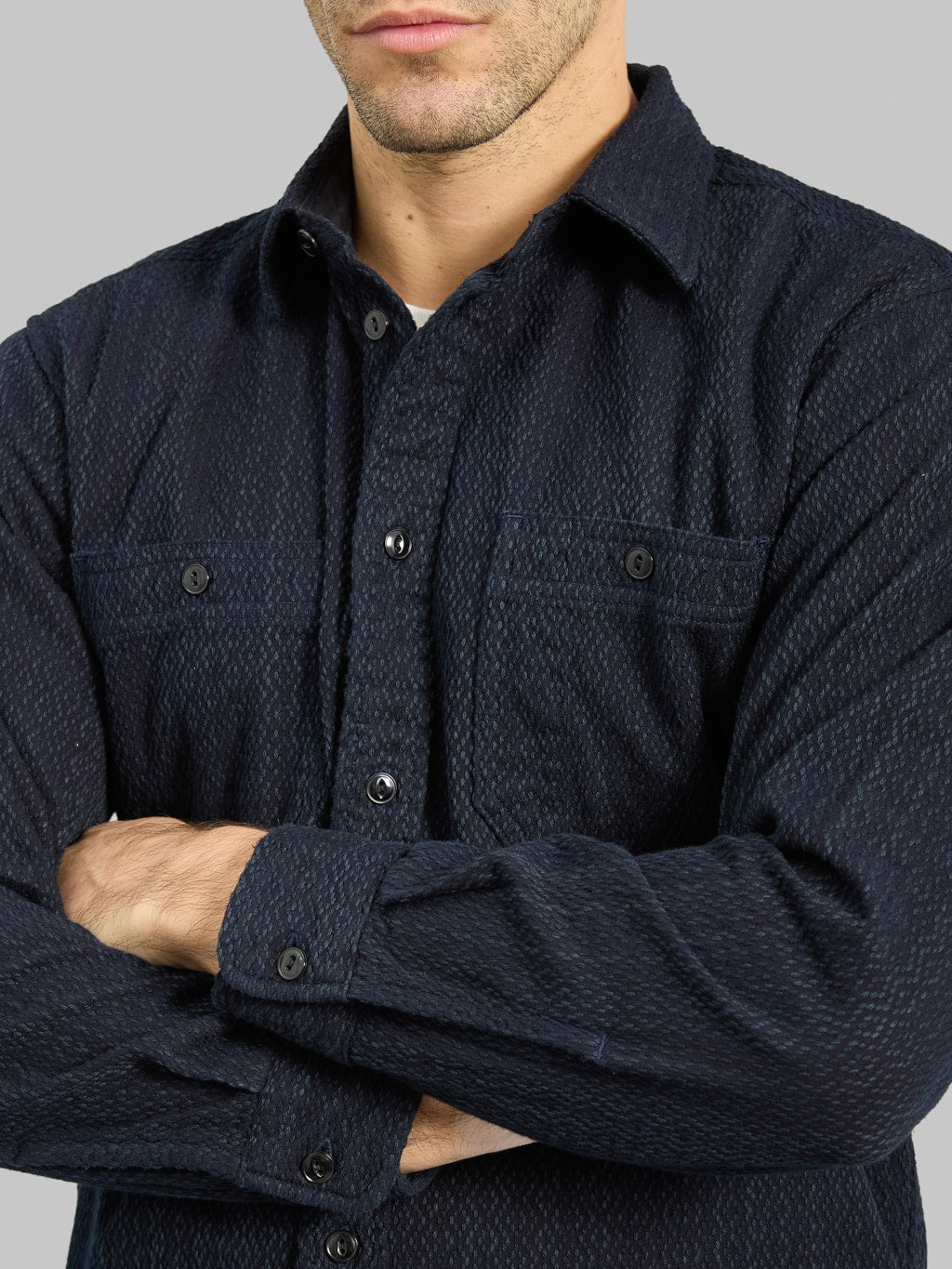 Momotaro MXLS1040 Sashiko Work Shirt