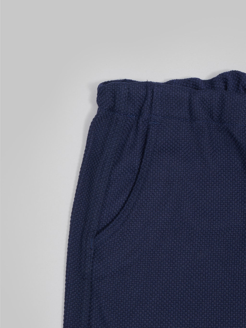 momotaro mxpt 1000 indigo sashiko short pants fabric