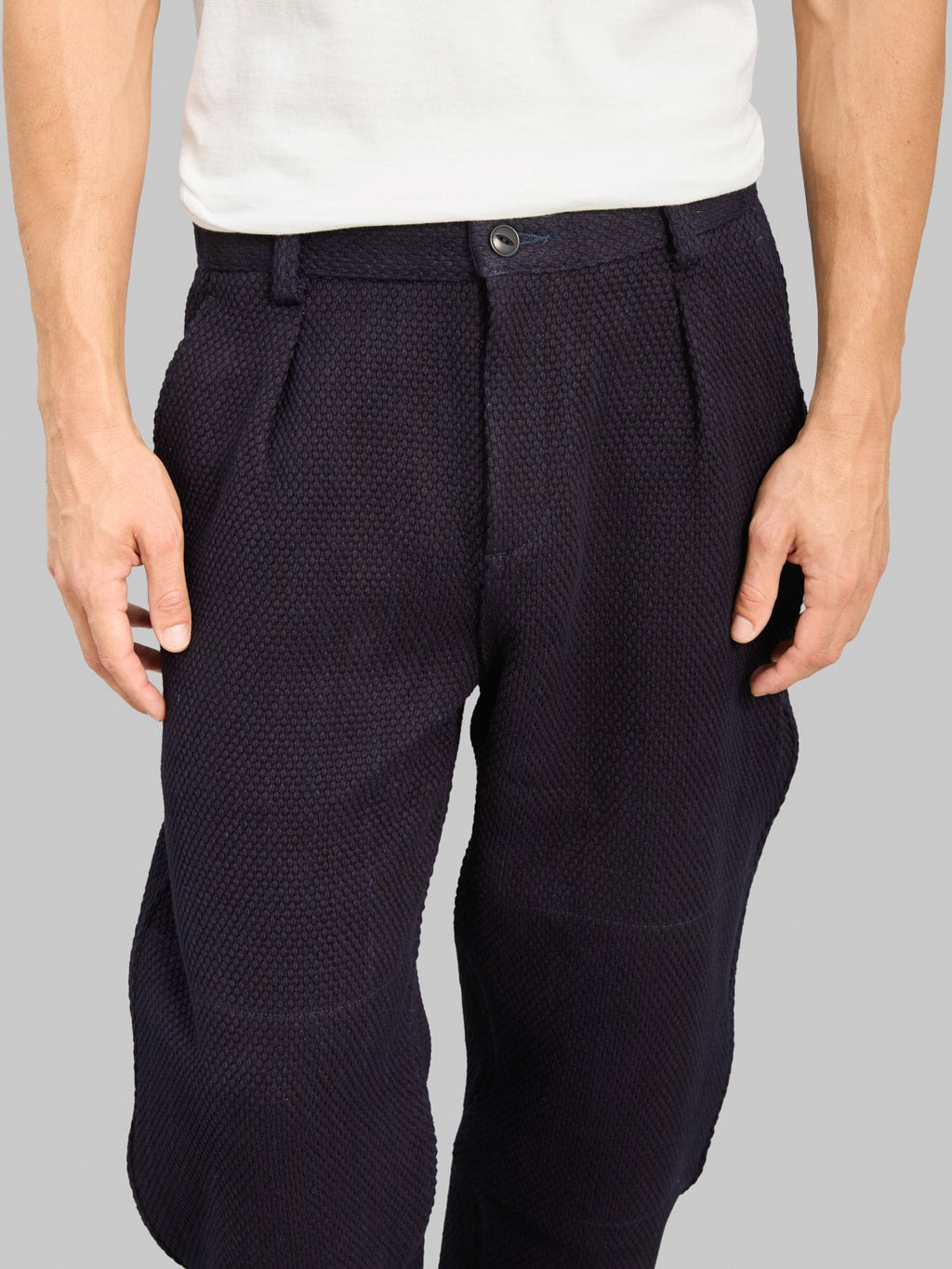 Momotaro Jeans MXPT1021 Indigo Heavy Sashiko Pants