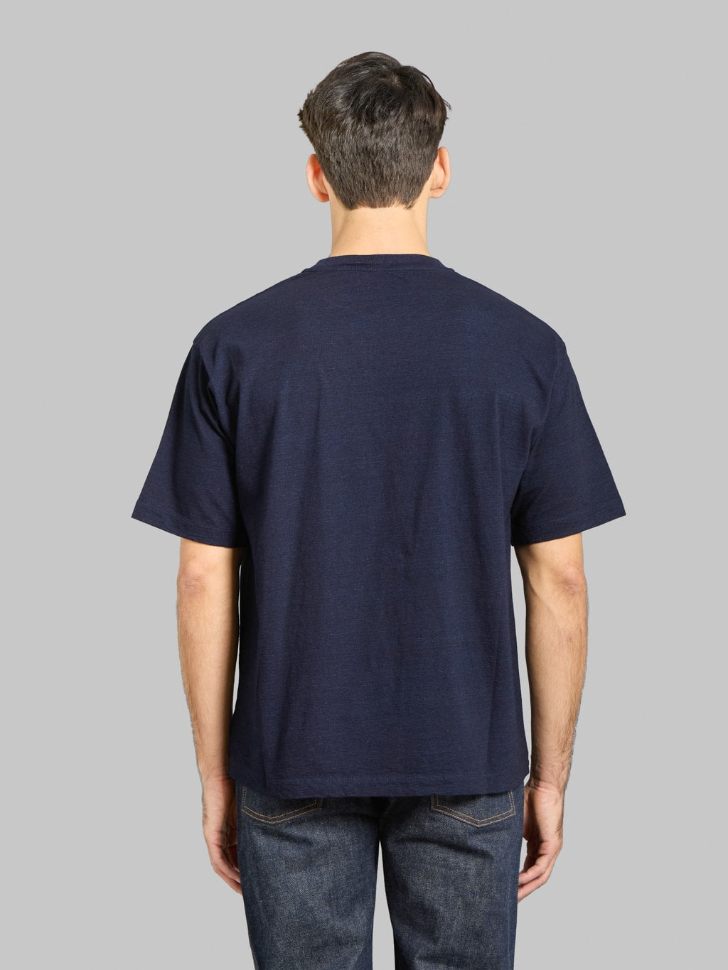 Momotaro MMTS6010 Yarn Dyed T-Shirt Indigo