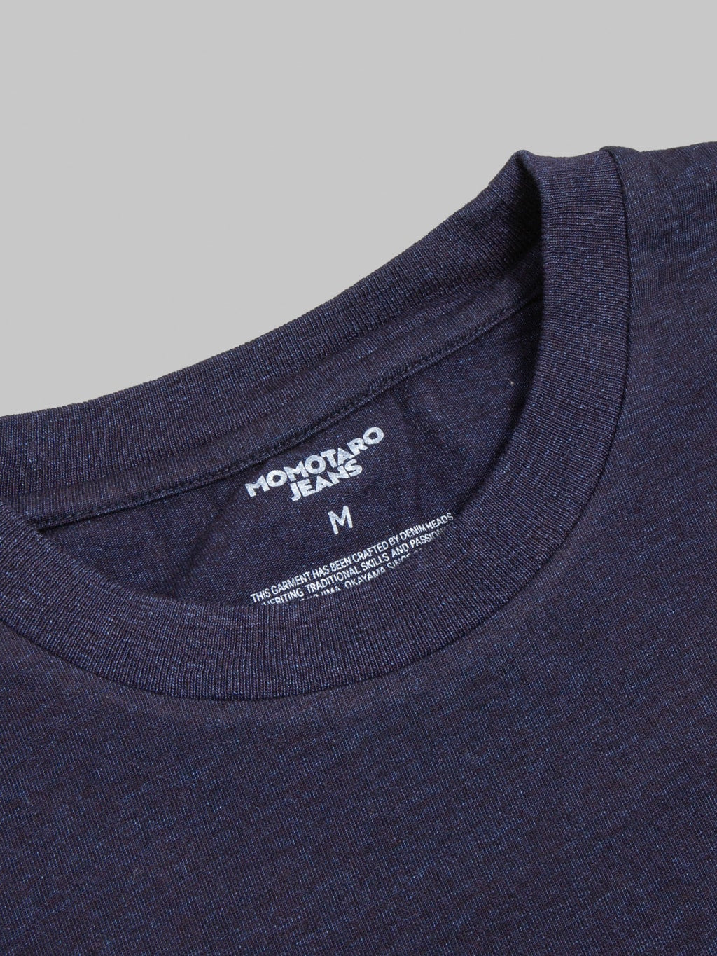 Momotaro MMTS6010 Yarn Dyed T-Shirt Indigo