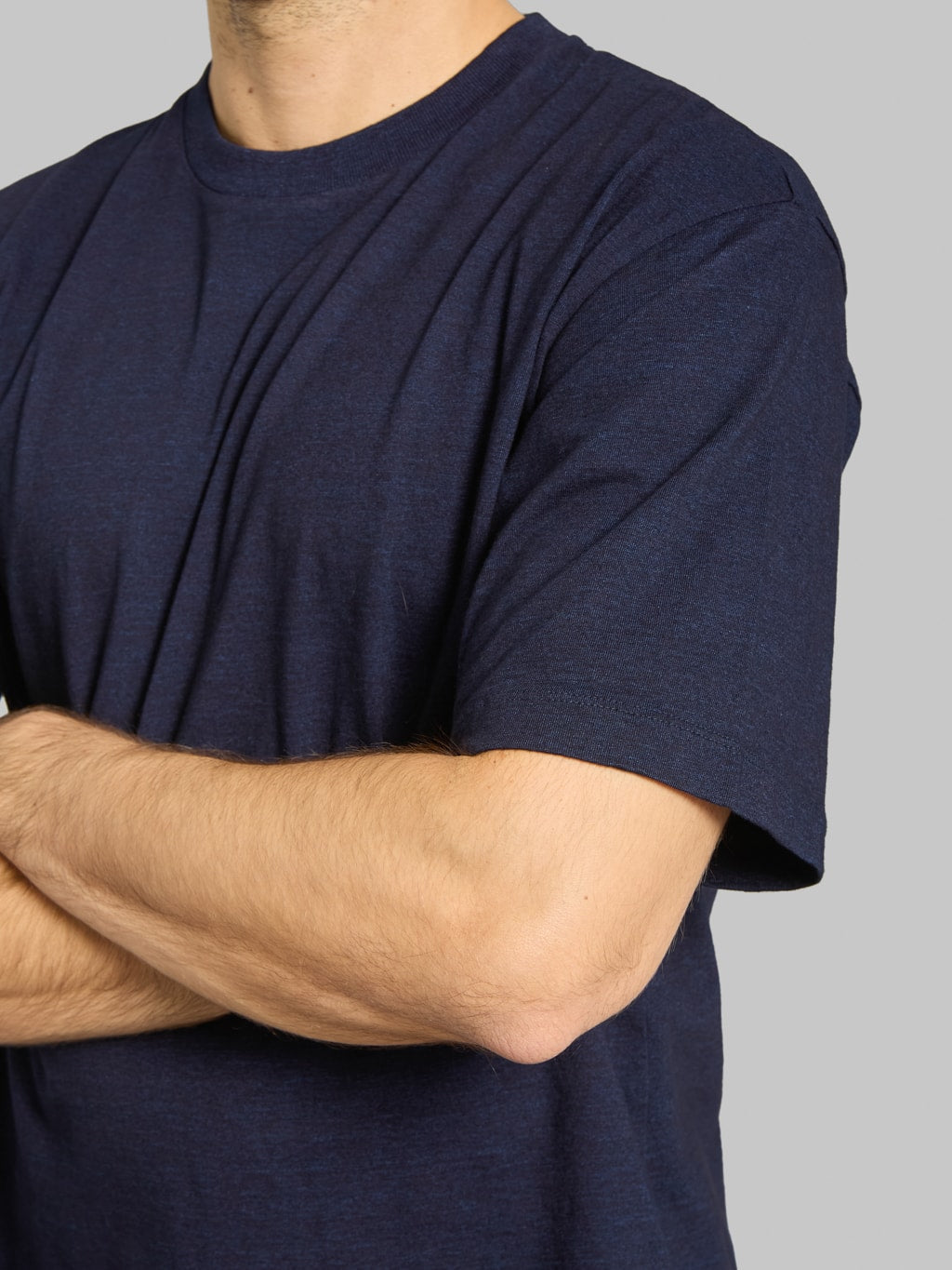 Momotaro MMTS6010 Yarn Dyed T-Shirt Indigo