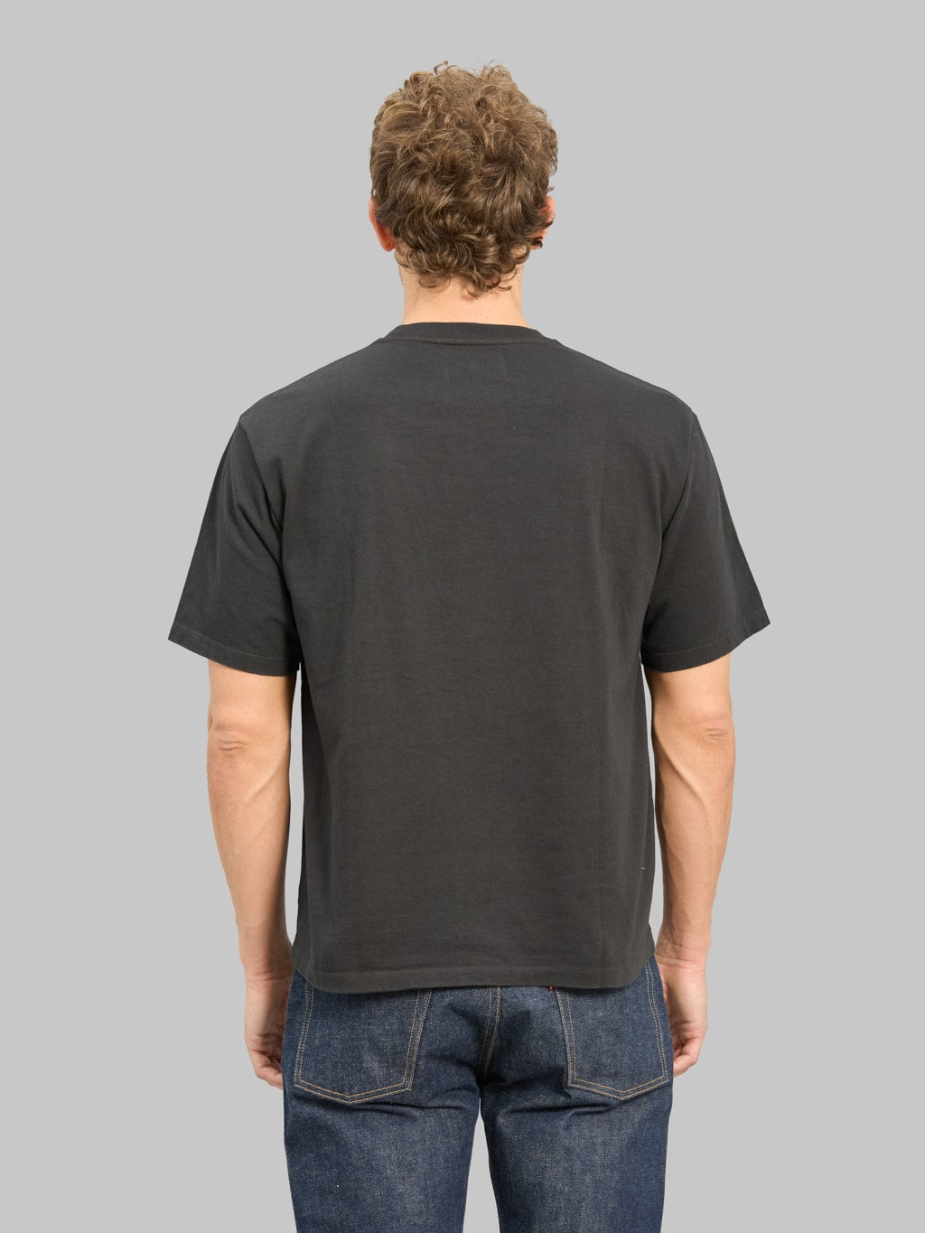 Momotaro Jeans MMTS6029 Zimbabwe Cotton Botanical Dyed T-Shirt Black