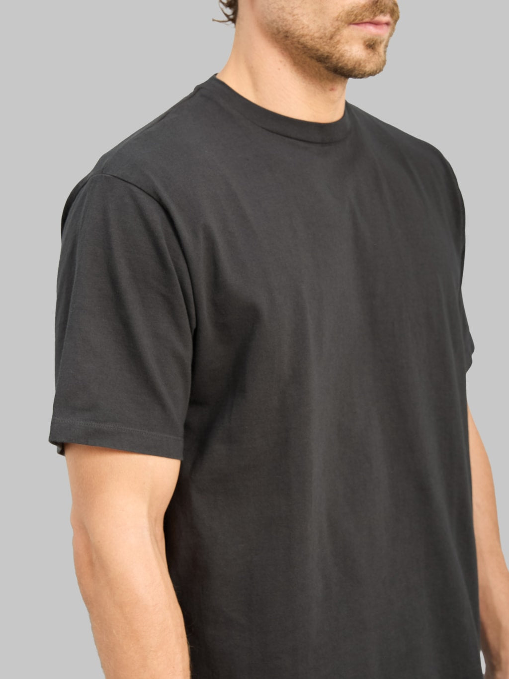Momotaro Jeans MMTS6029 Zimbabwe Cotton Botanical Dyed T-Shirt Black