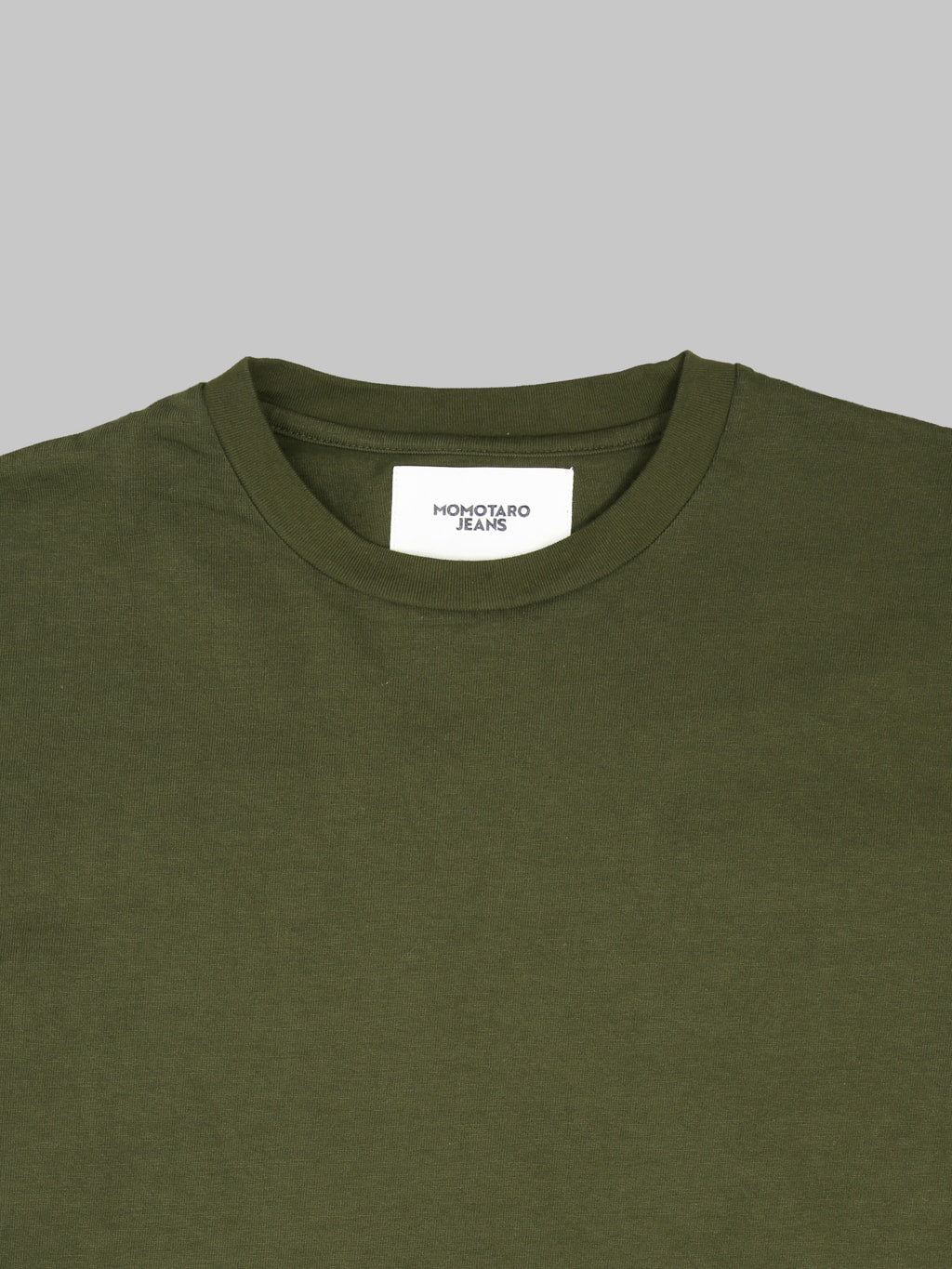 Momotaro Jeans MMTS6029 Zimbabwe Cotton Botanical Dyed T-Shirt Green