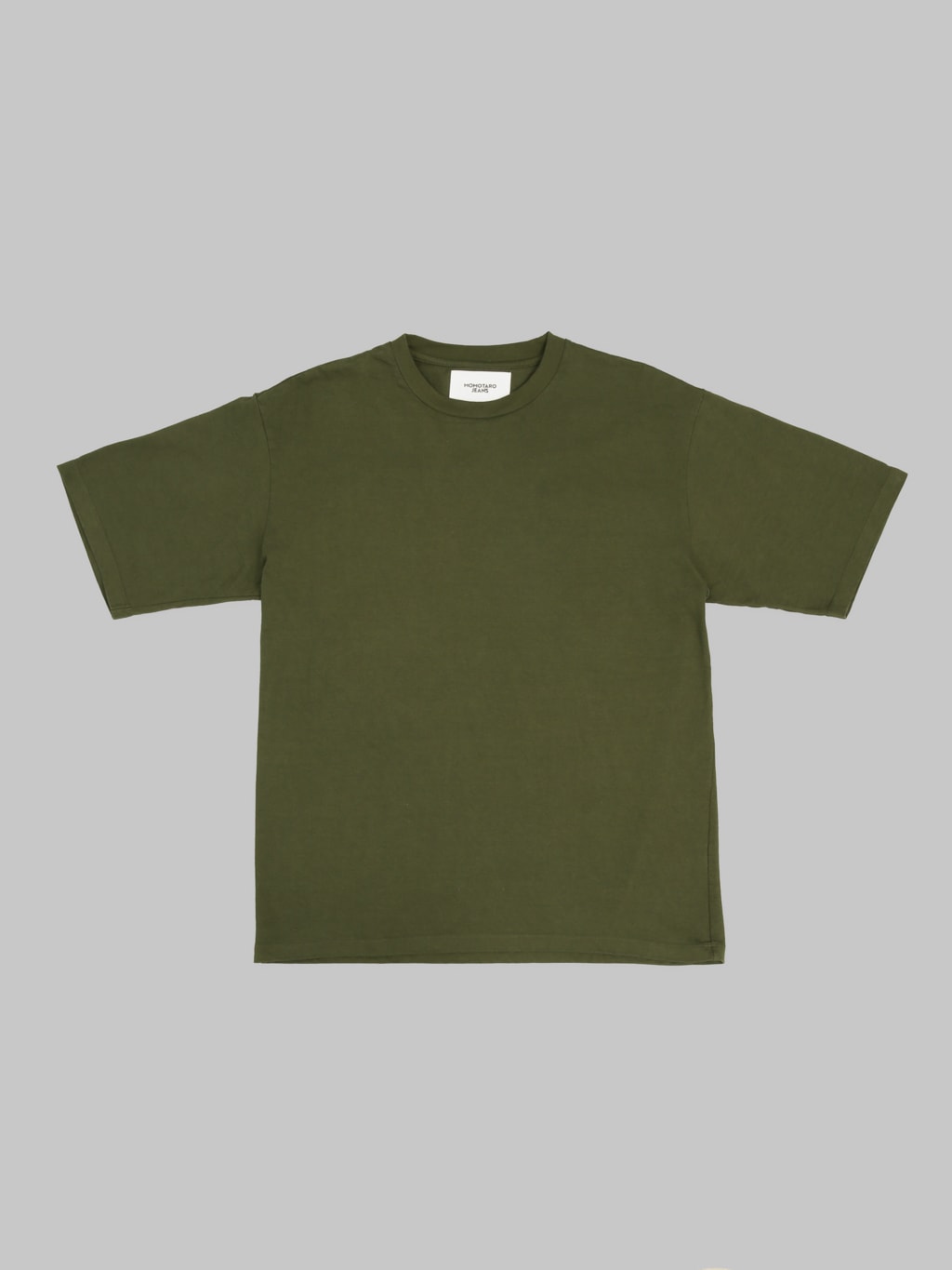 Momotaro Jeans MMTS6029 Zimbabwe Cotton Botanical Dyed T-Shirt Green