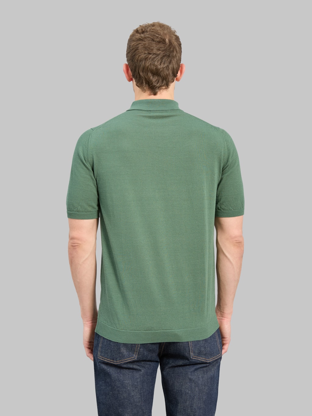 Mooncastle 12G Ice Cotton Polo Olive