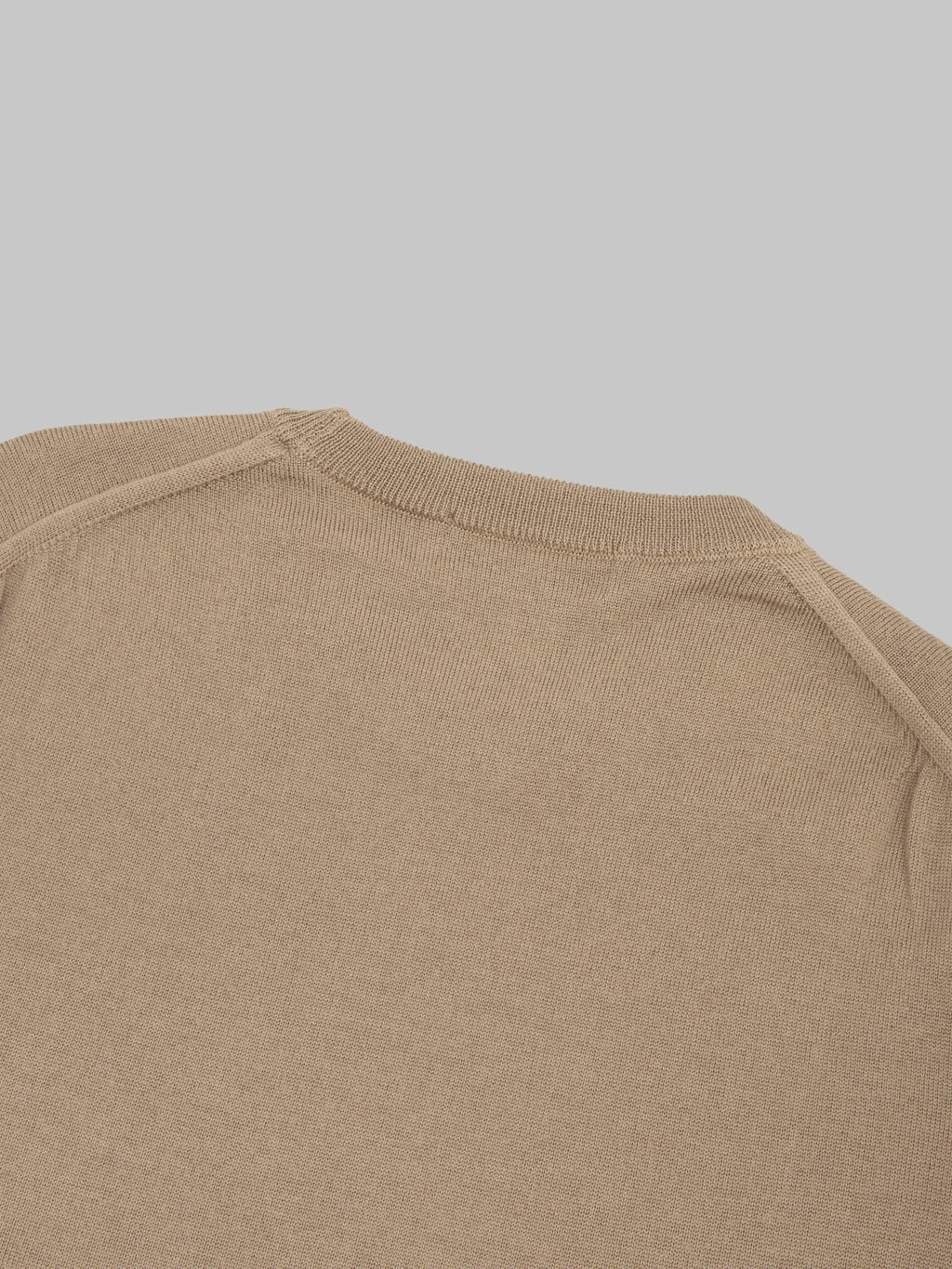 Mooncastle 12G Lightweight Merino Wool Crewneck Pullover Sand Beige