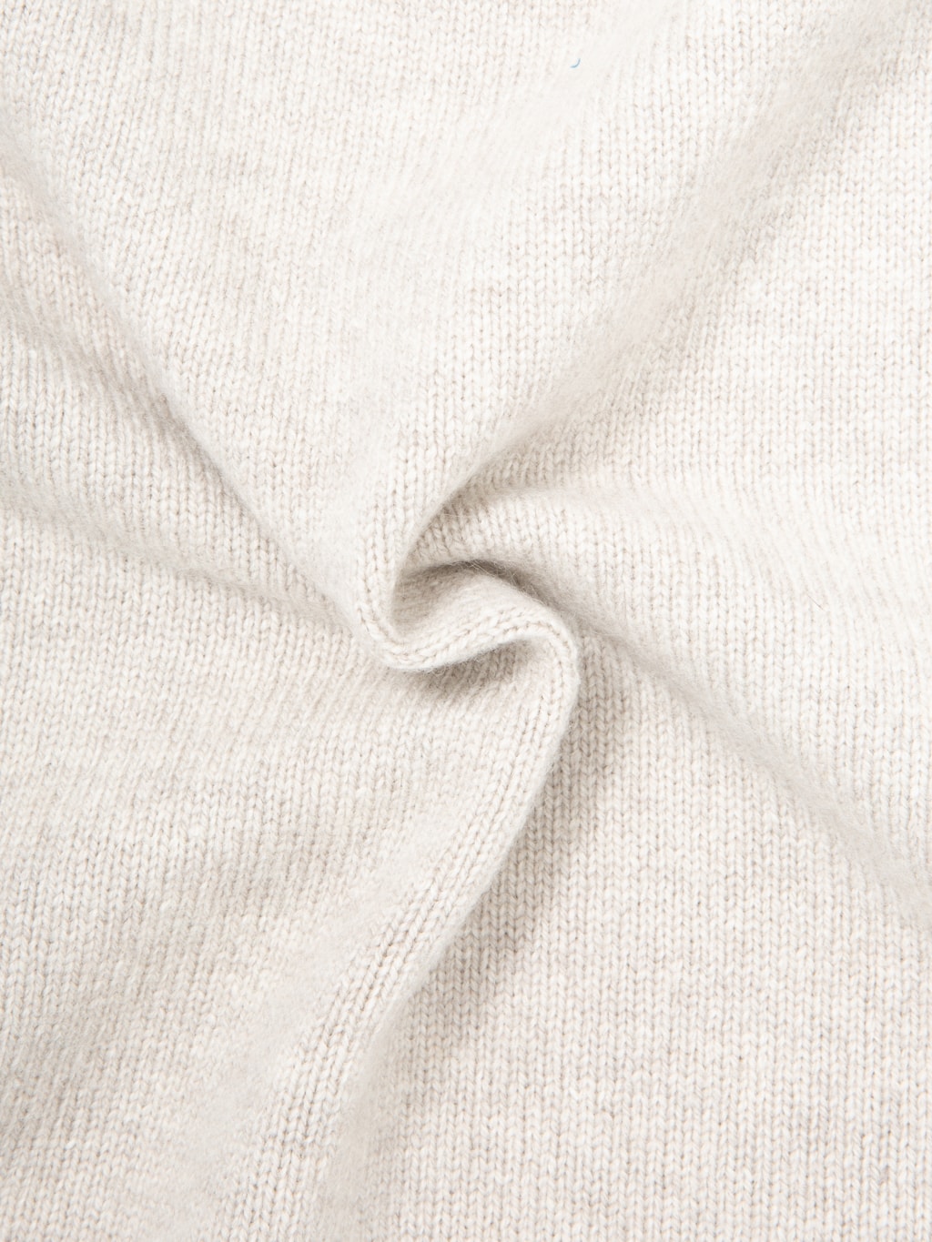 Moocastle 7G Cashmere Silk Wool Crewneck Pullover Beige Grey texture