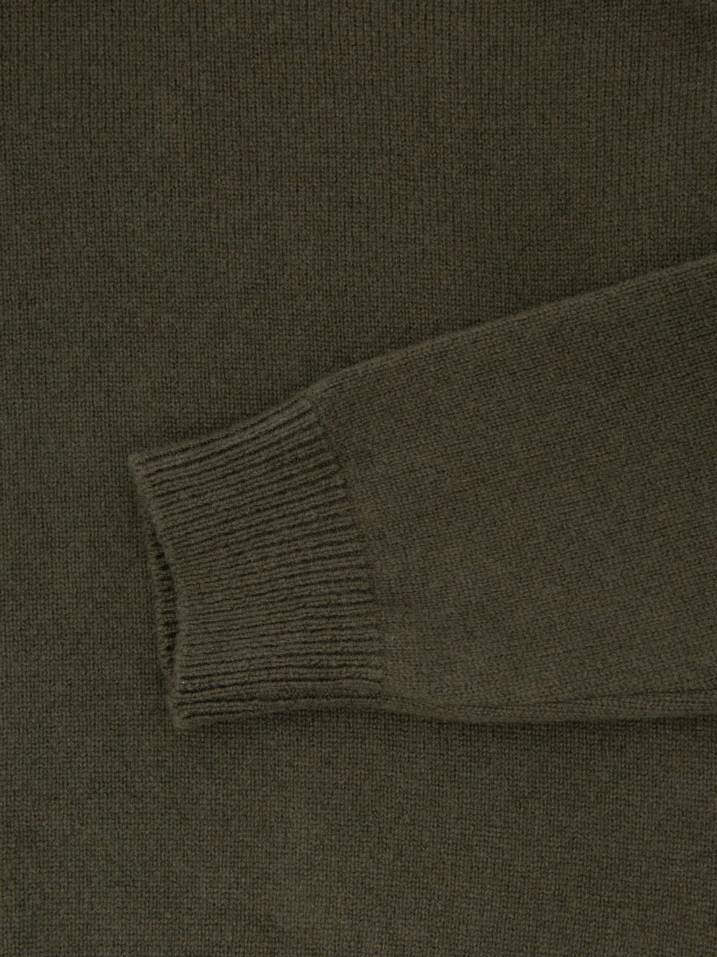 Mooncastle 7G Cashmere Silk Wool Crewneck Pullover Moss Green