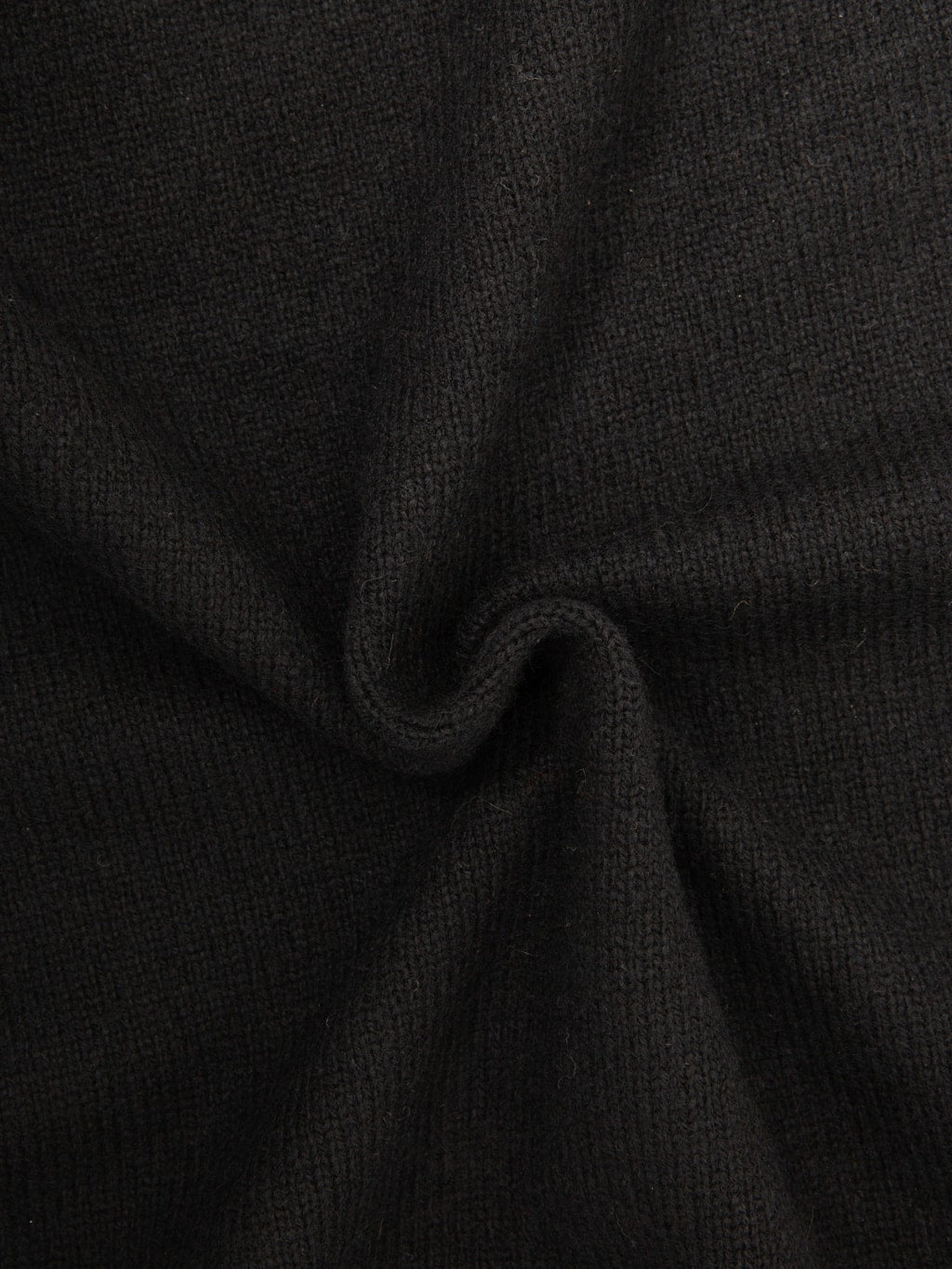 Mooncastle 7G Cashmere Silk Wool Mockneck Pullover Black