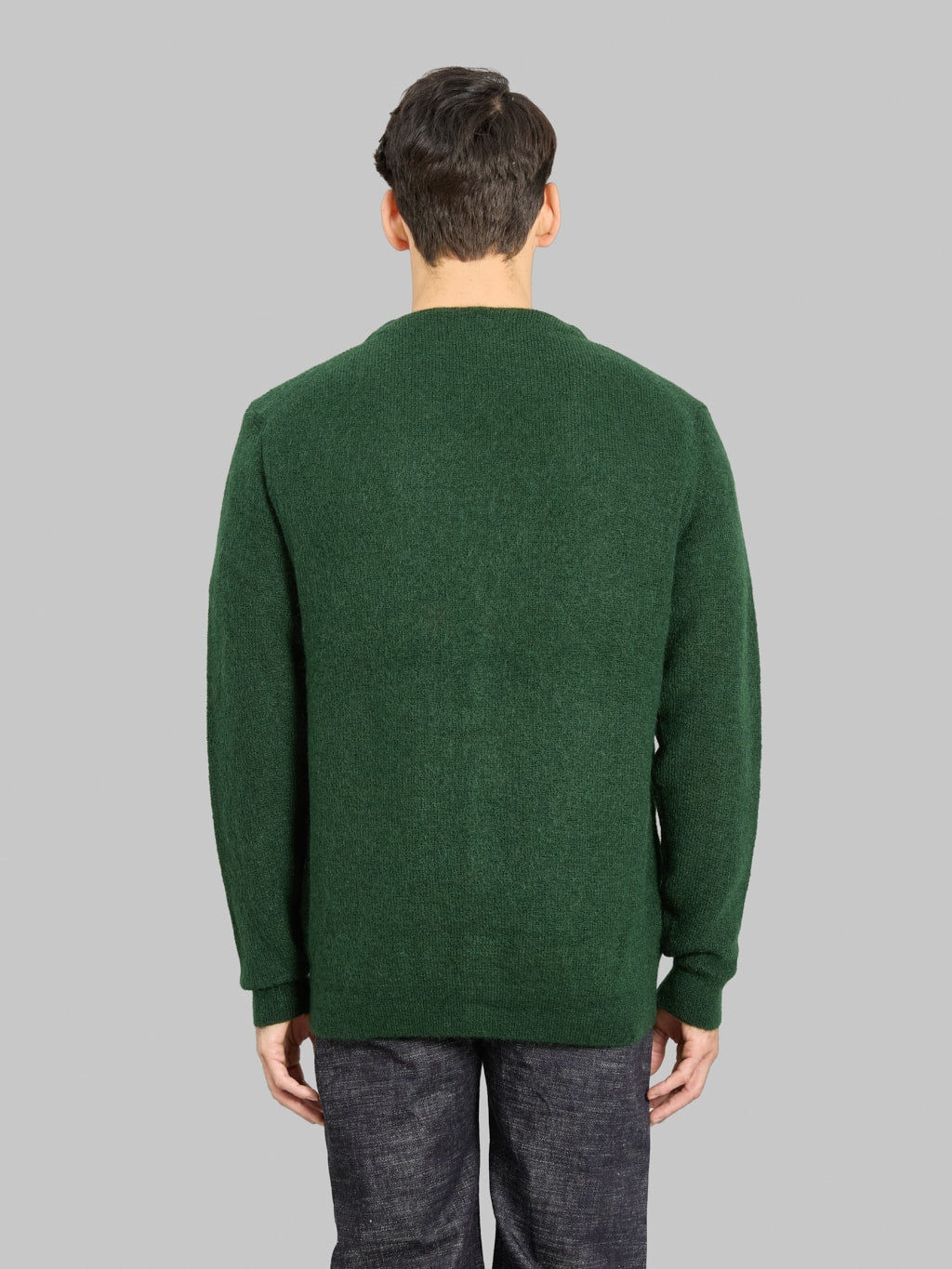 Mooncastle Mohair Cardigan Pullover Dark Green