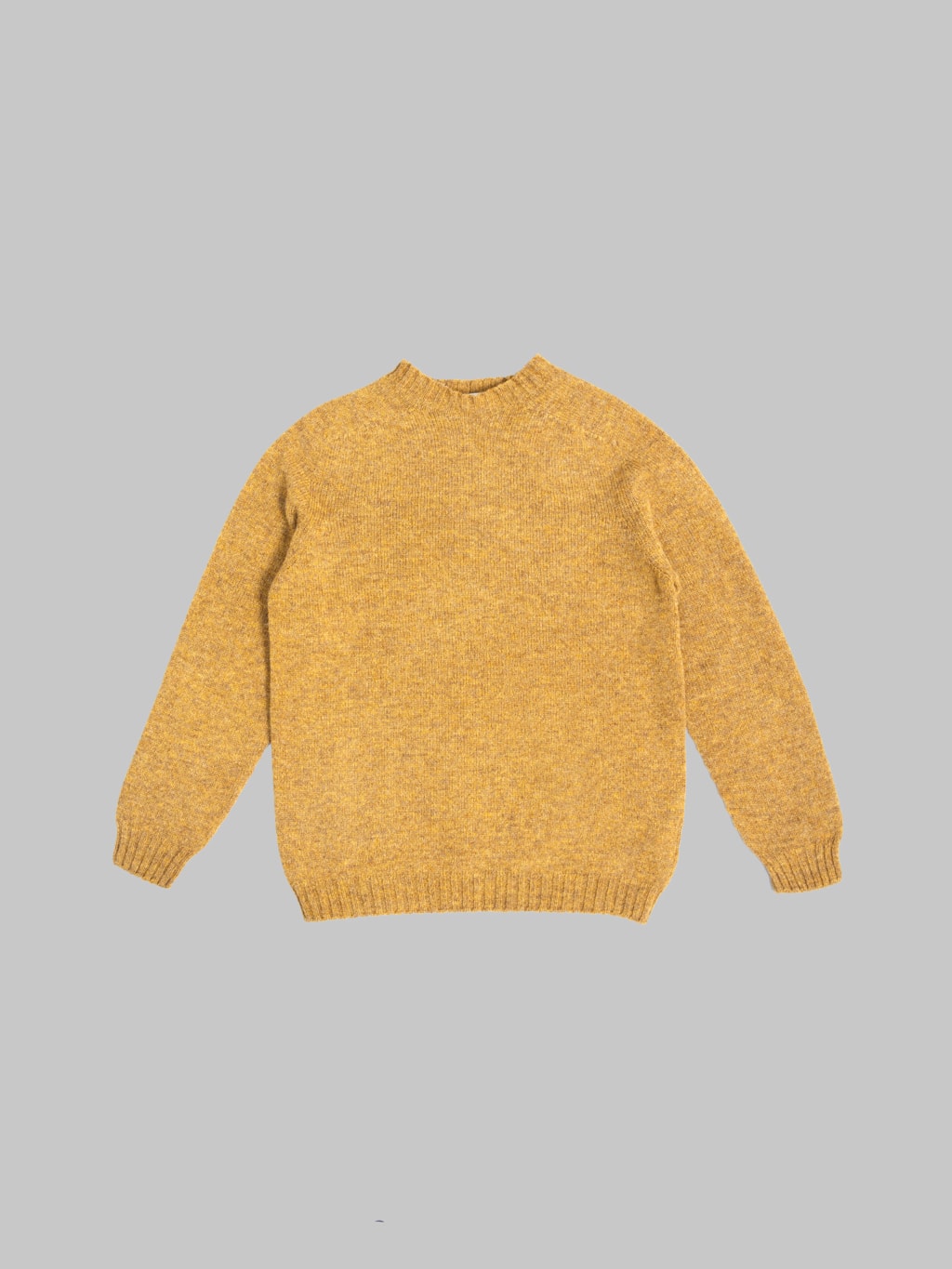Mooncastle Shetland Wool Crewneck Pullover Gold