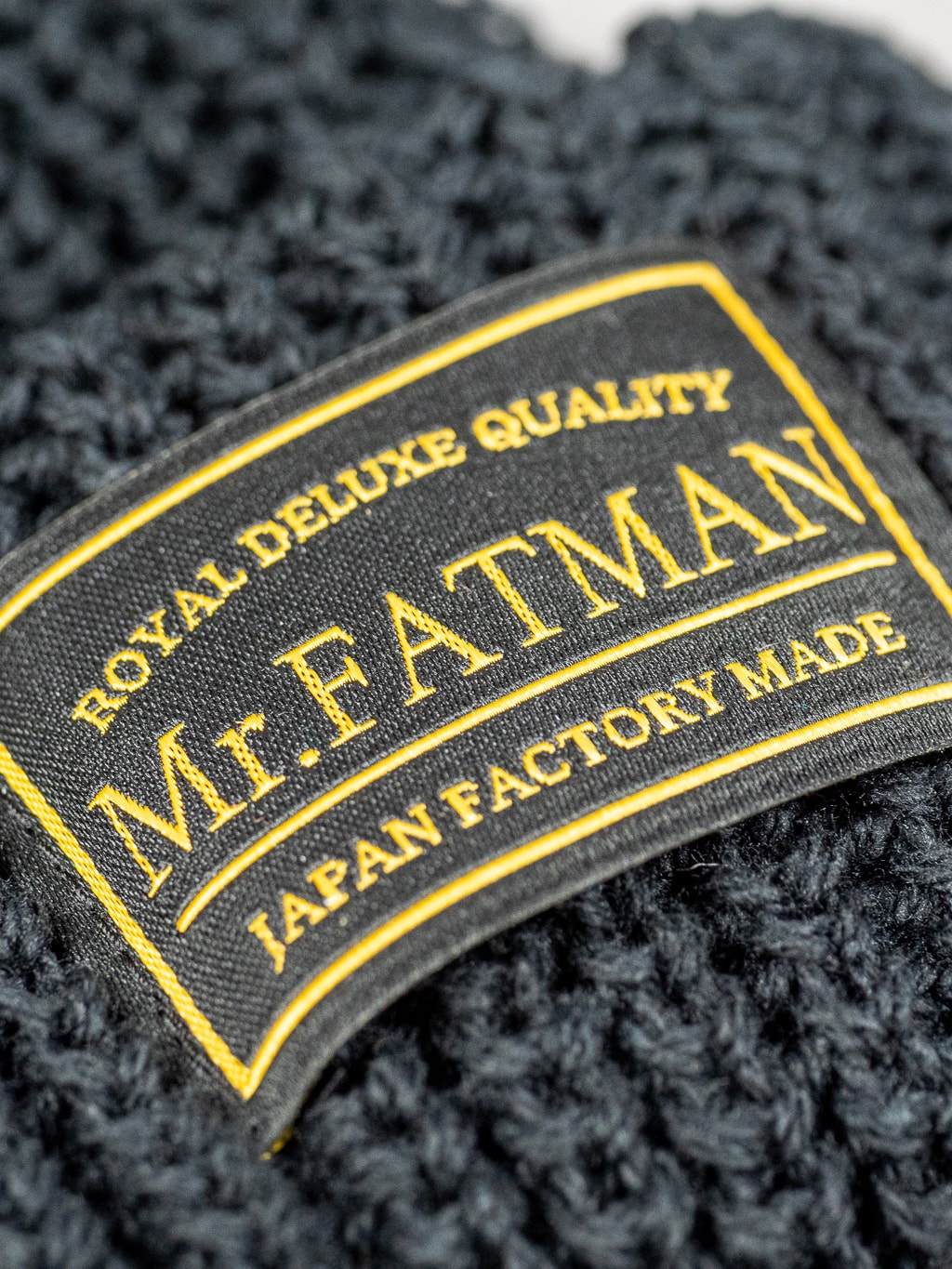 Mr Fatman Hue Watch Cap black brand label