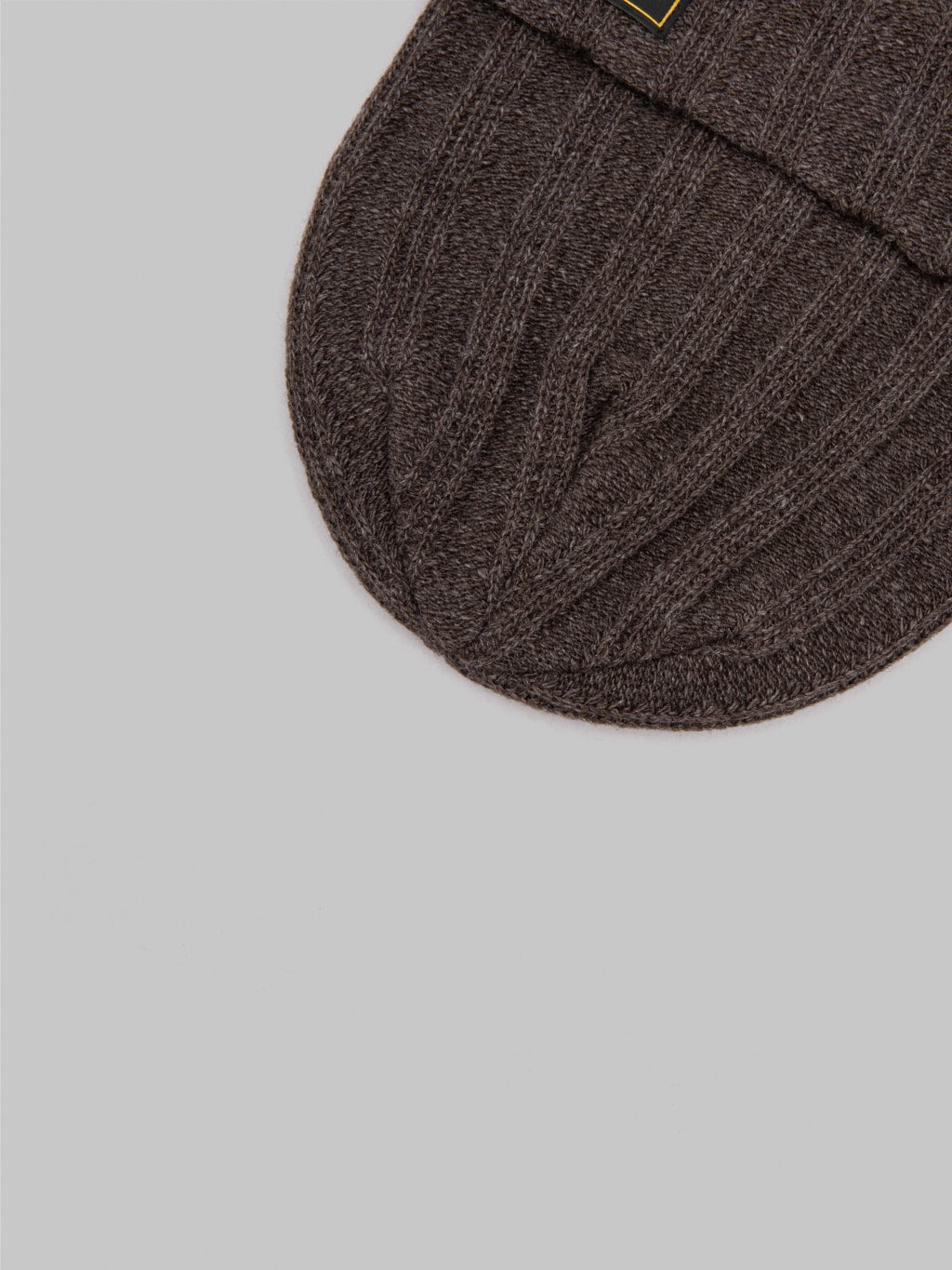 mr fatman watch cap soze brown wool fabric