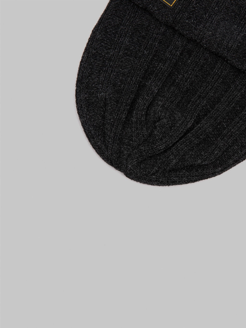 mr fatman watch cap soze charcoal wool closeup