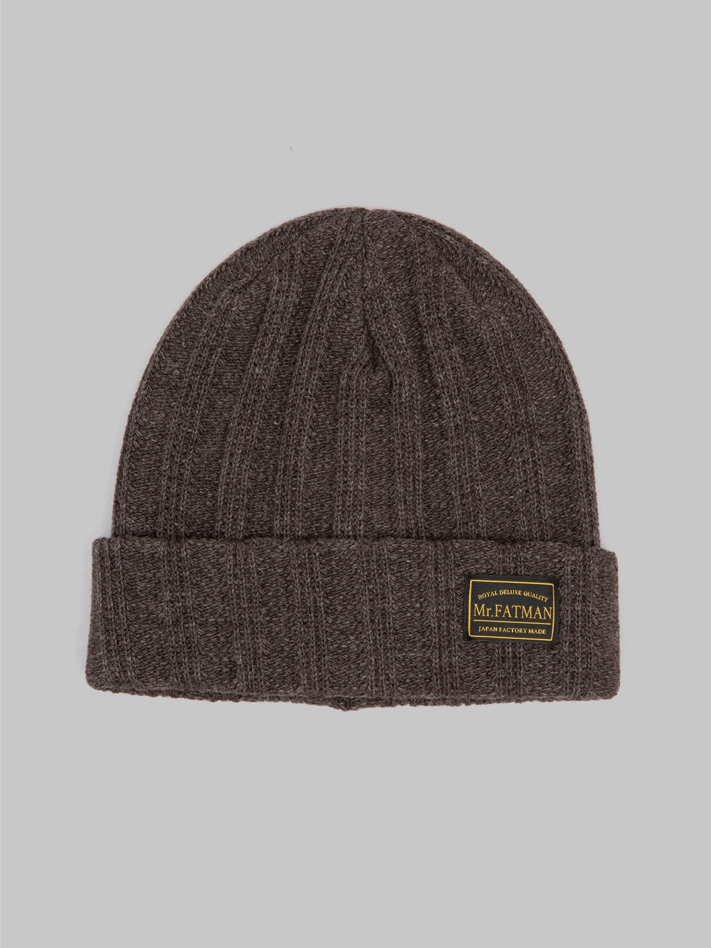 mr fatman watch cap soze brown wool front