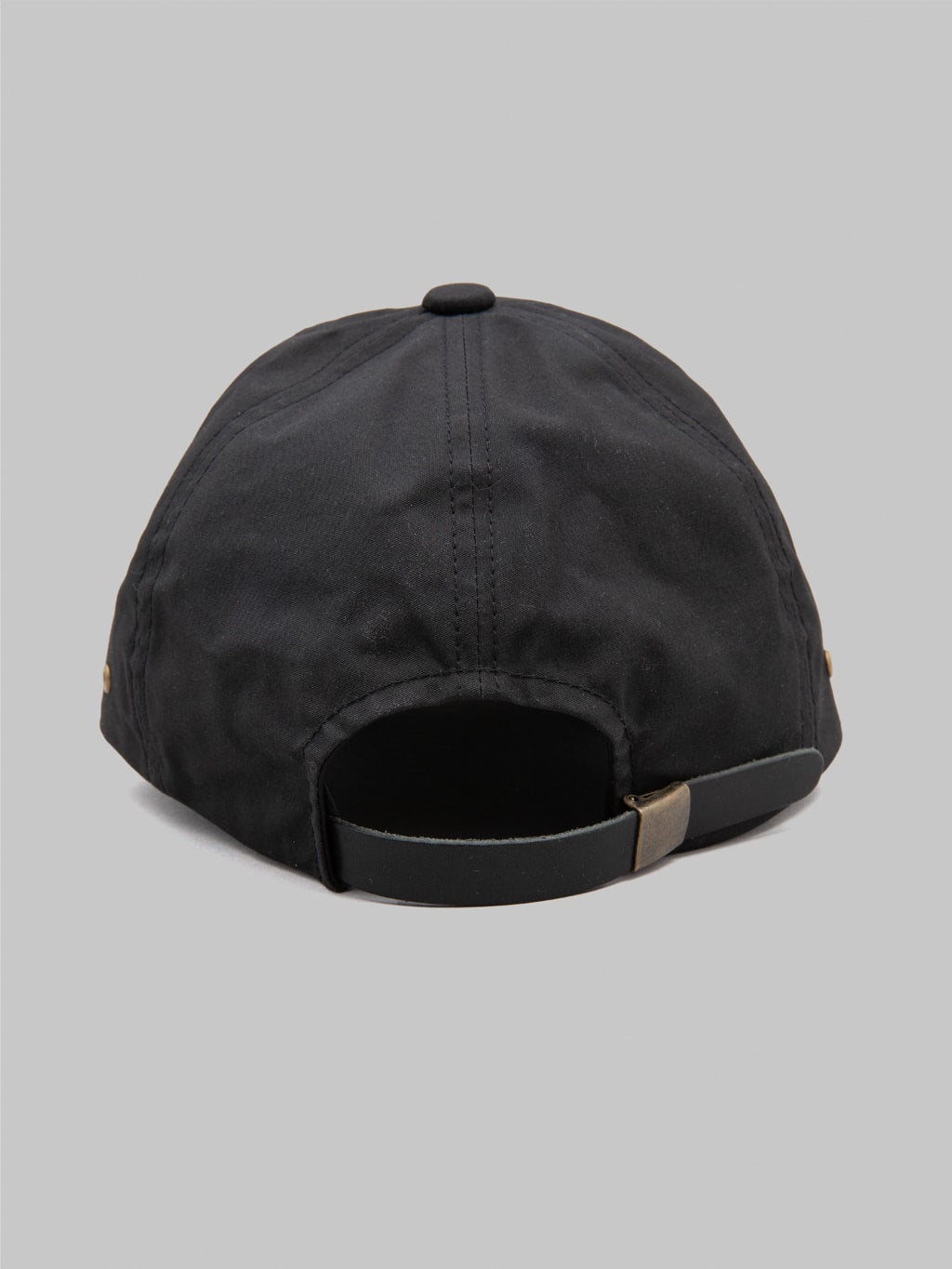 mr fatman waxed cotton bb cap black back