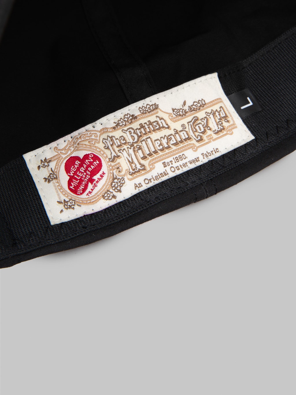 mr fatman waxed cotton bb cap black interior label