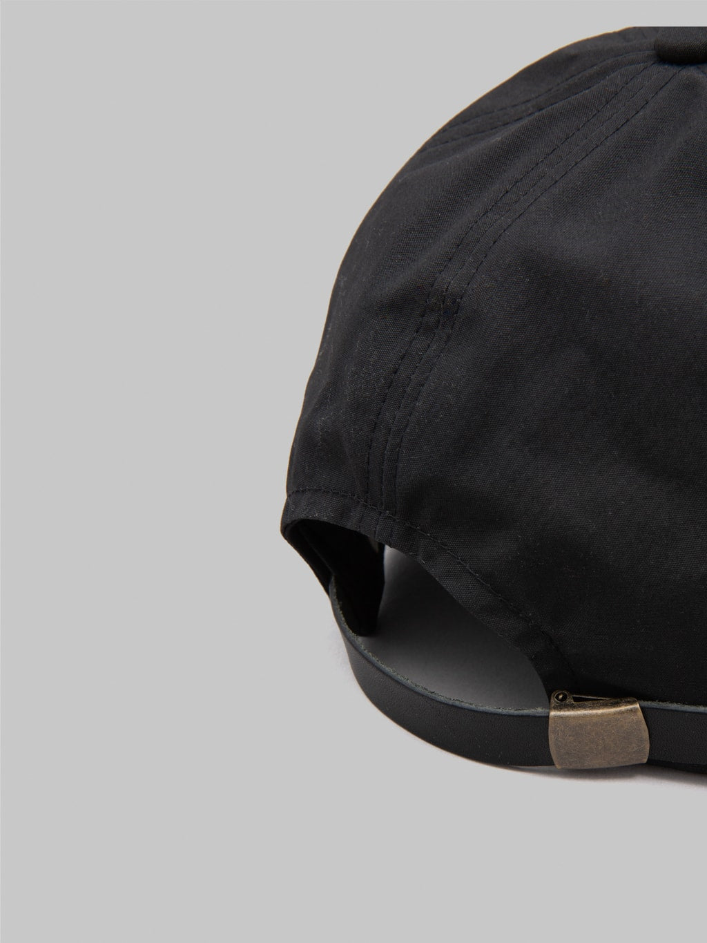 mr fatman waxed cotton bb cap black details