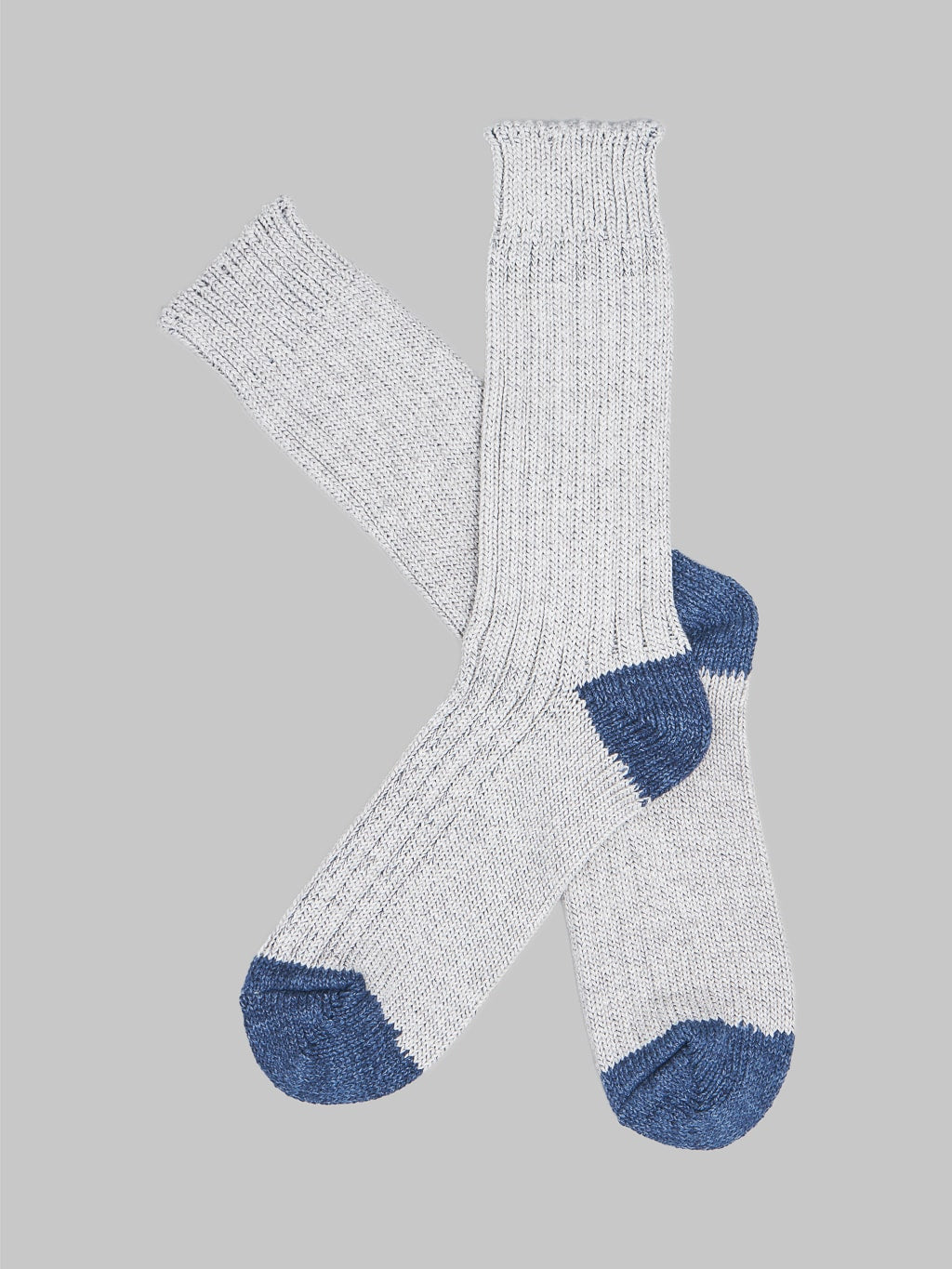 Nishiguchi Kutsushita Recycled Cotton Socks Light Grey Pair