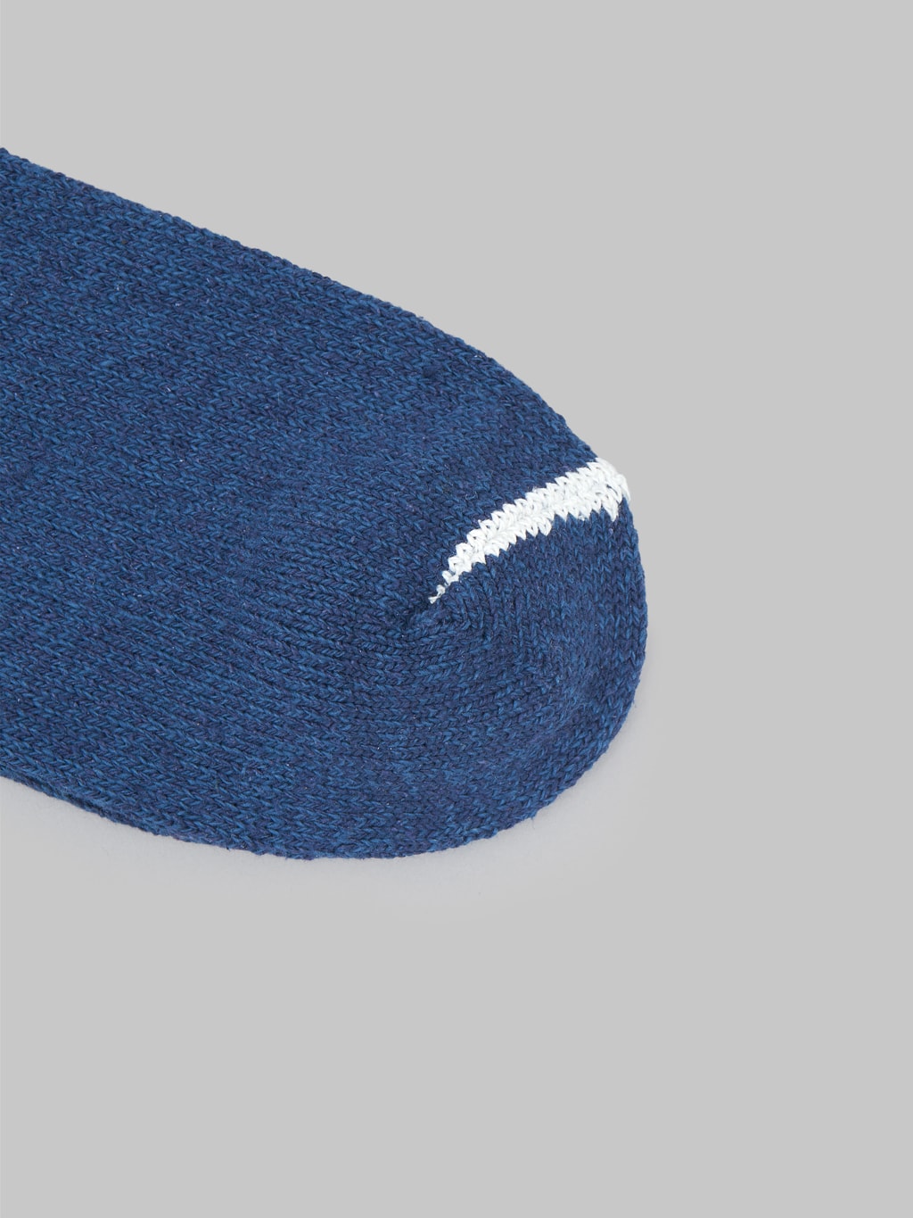 Nishiguchi Kutsushita Silk Cotton Socks Navy Toe