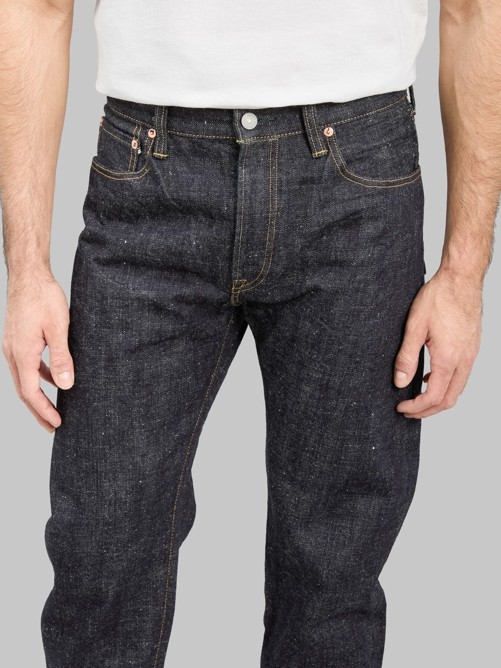 Omoto Denim 0411 Slub Nep Straight Fit Jeans inseam