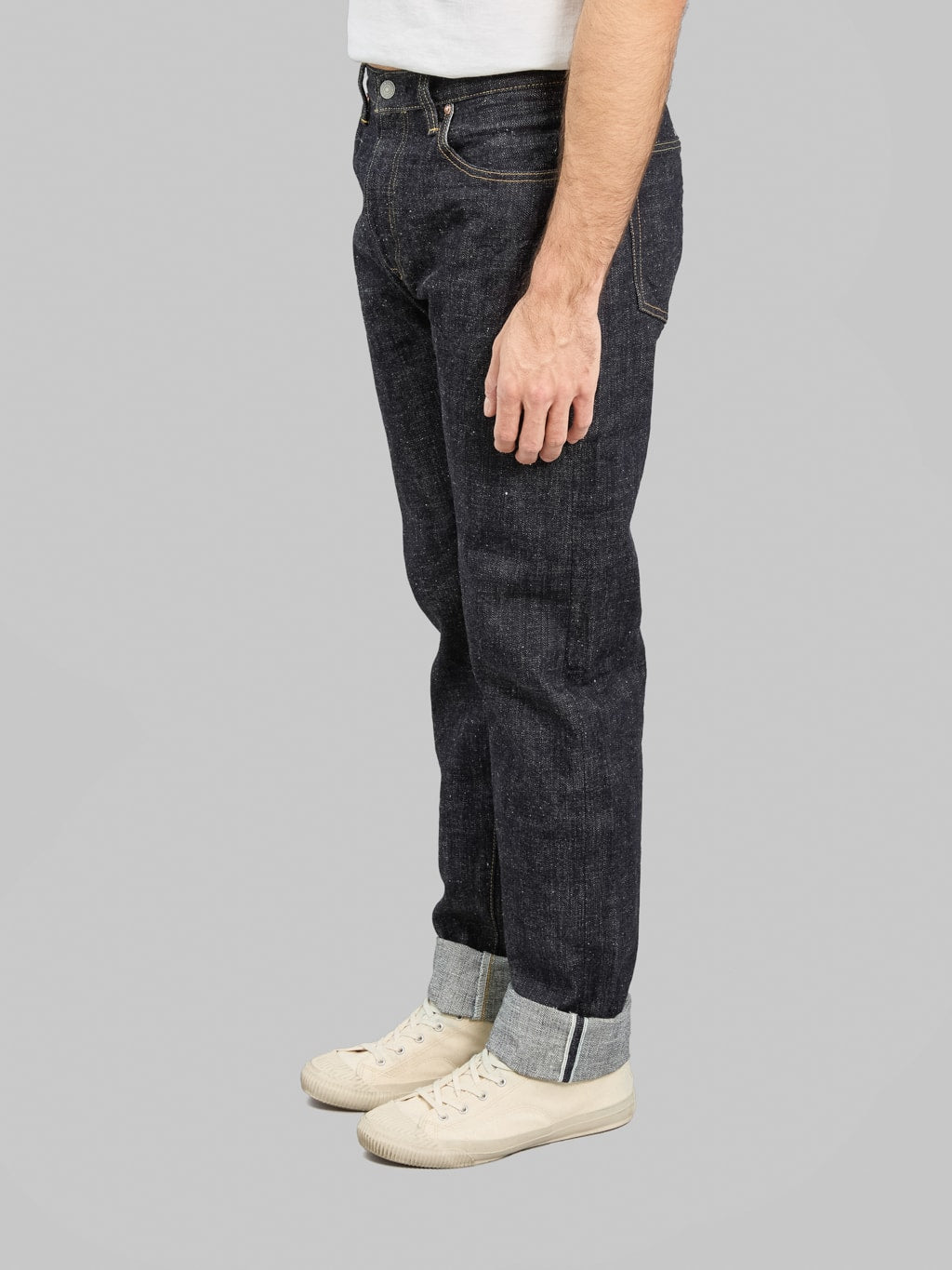 Omoto Denim 0411 Slub Nep Straight Fit Jeans side