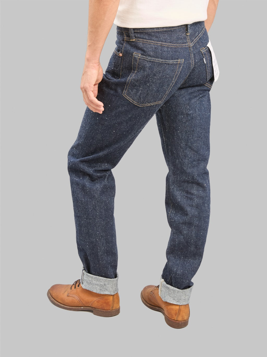 Omoto Denim 0412 16oz Nep Straight Fit Jeans fitting