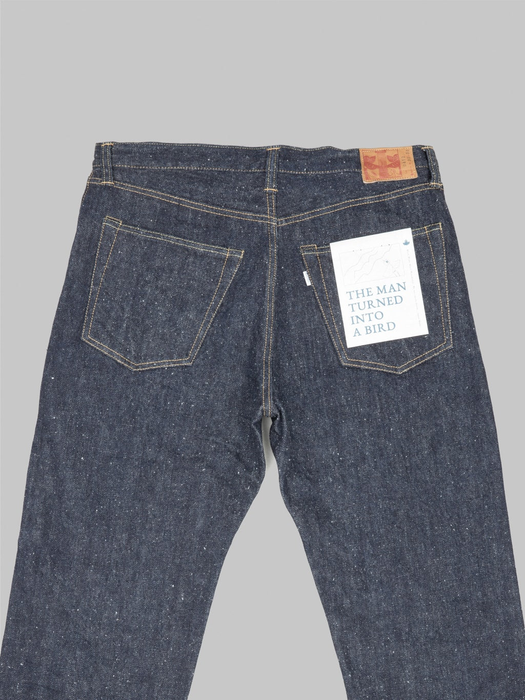 Omoto Denim 0412 16oz Nep Straight Fit Jeans back details