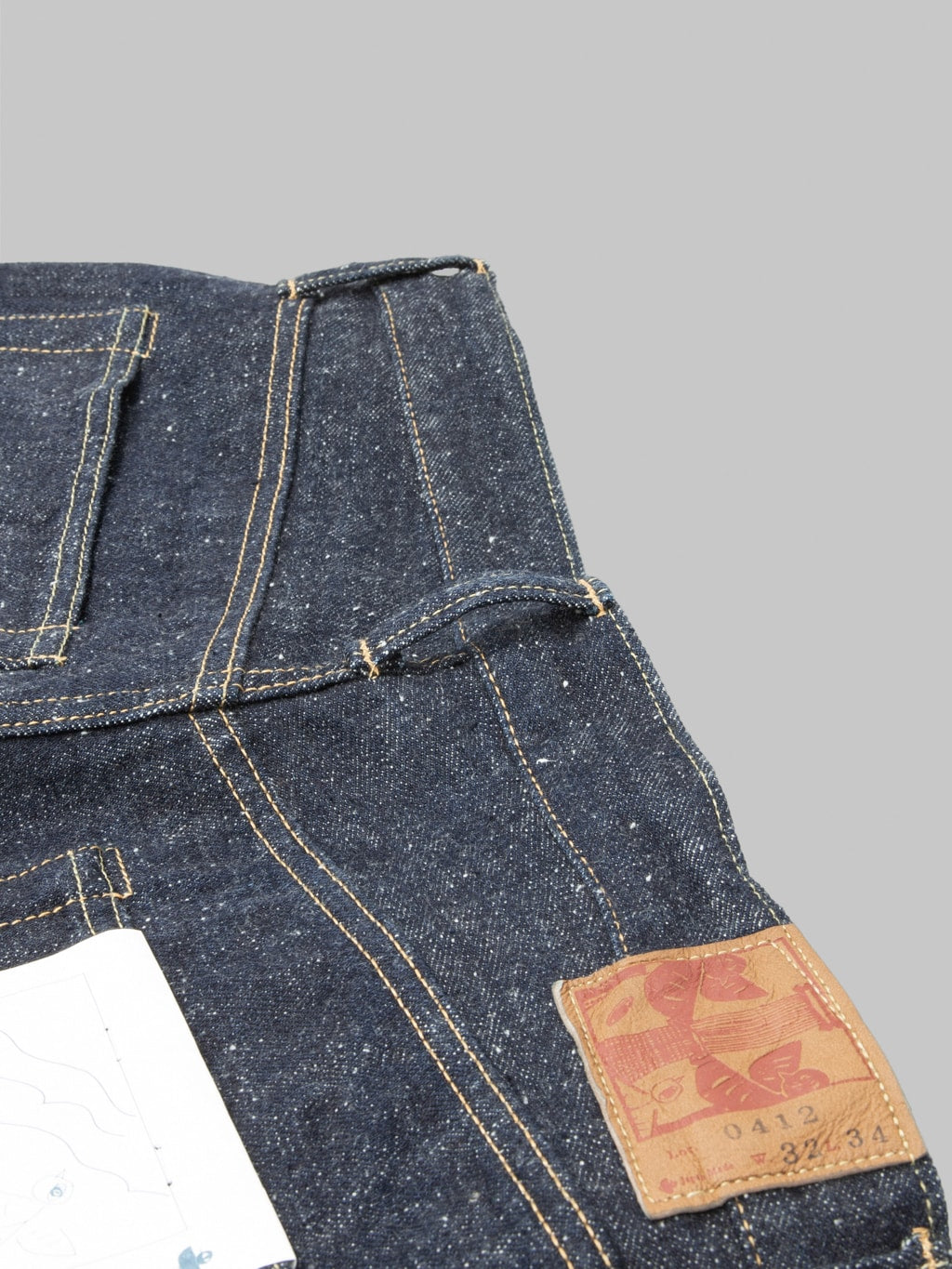 Omoto Denim 0412 16oz Nep Straight Fit Jeans belt loop