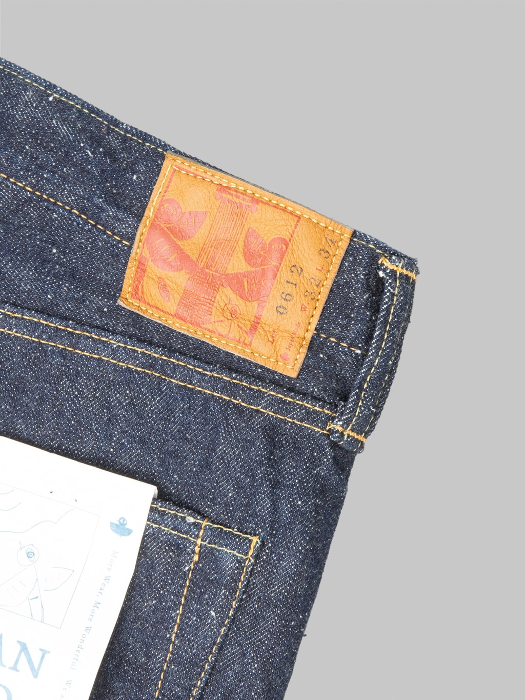 Omoto Denim 0612 16oz Nep Relax Fit Jeans leather patch