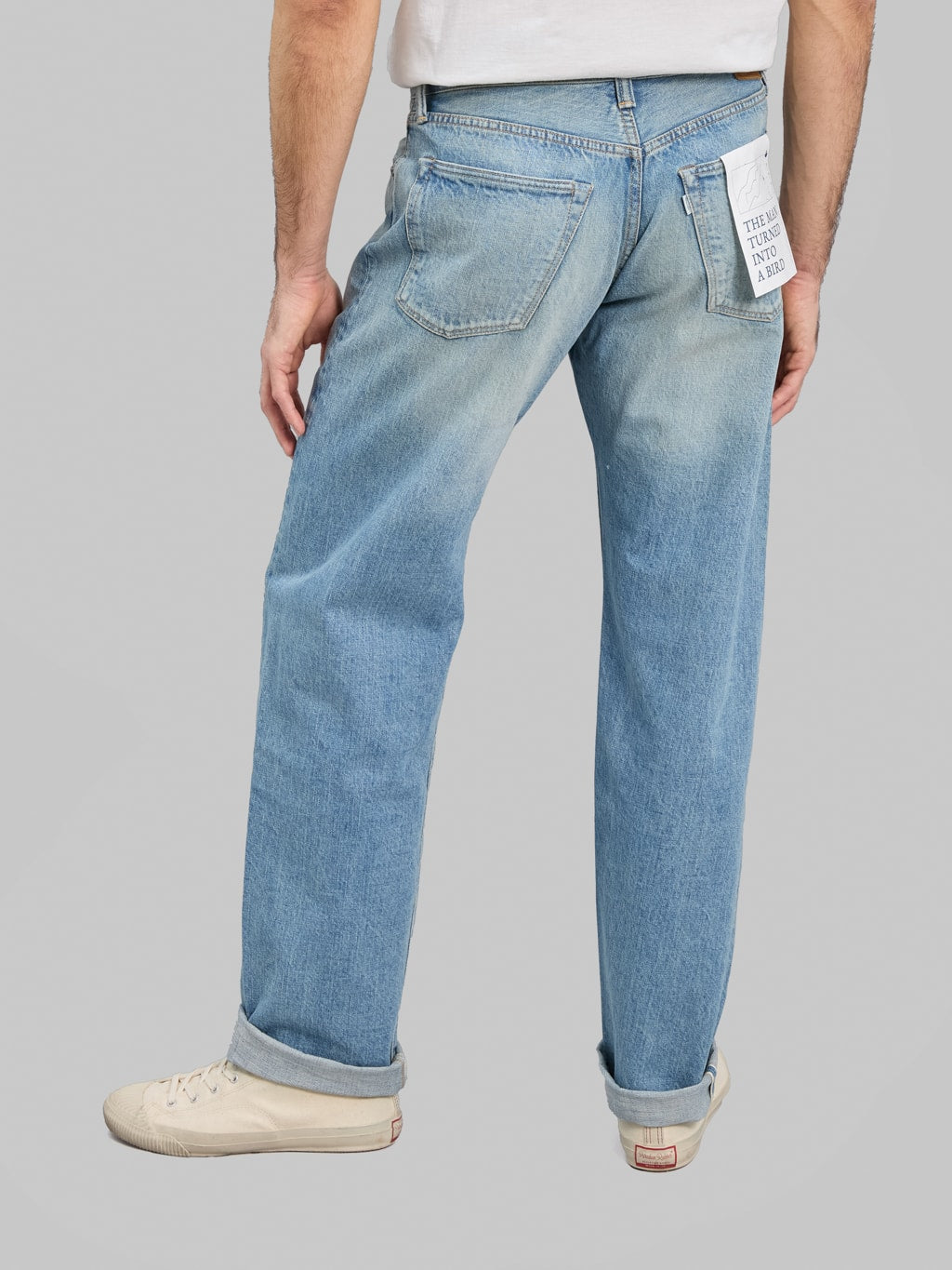 Omoto Denim 0615 Relax Fit 7 Years Wash Jeans bck fit