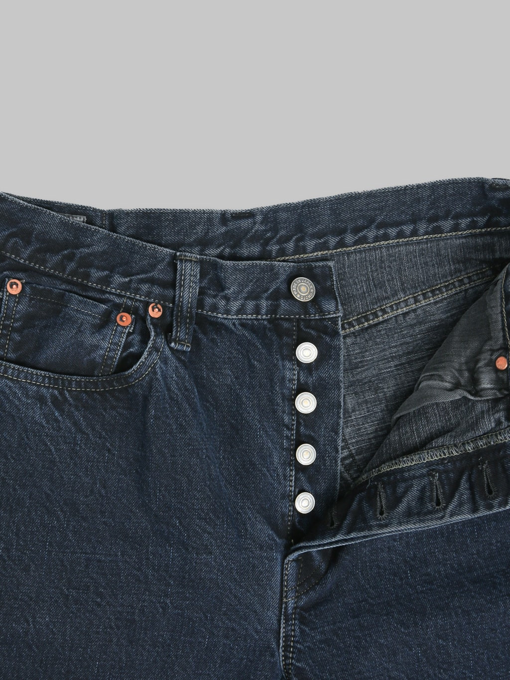 Omoto Denim 0815 13.5oz Loose Fit Jeans Charcoal Dyed