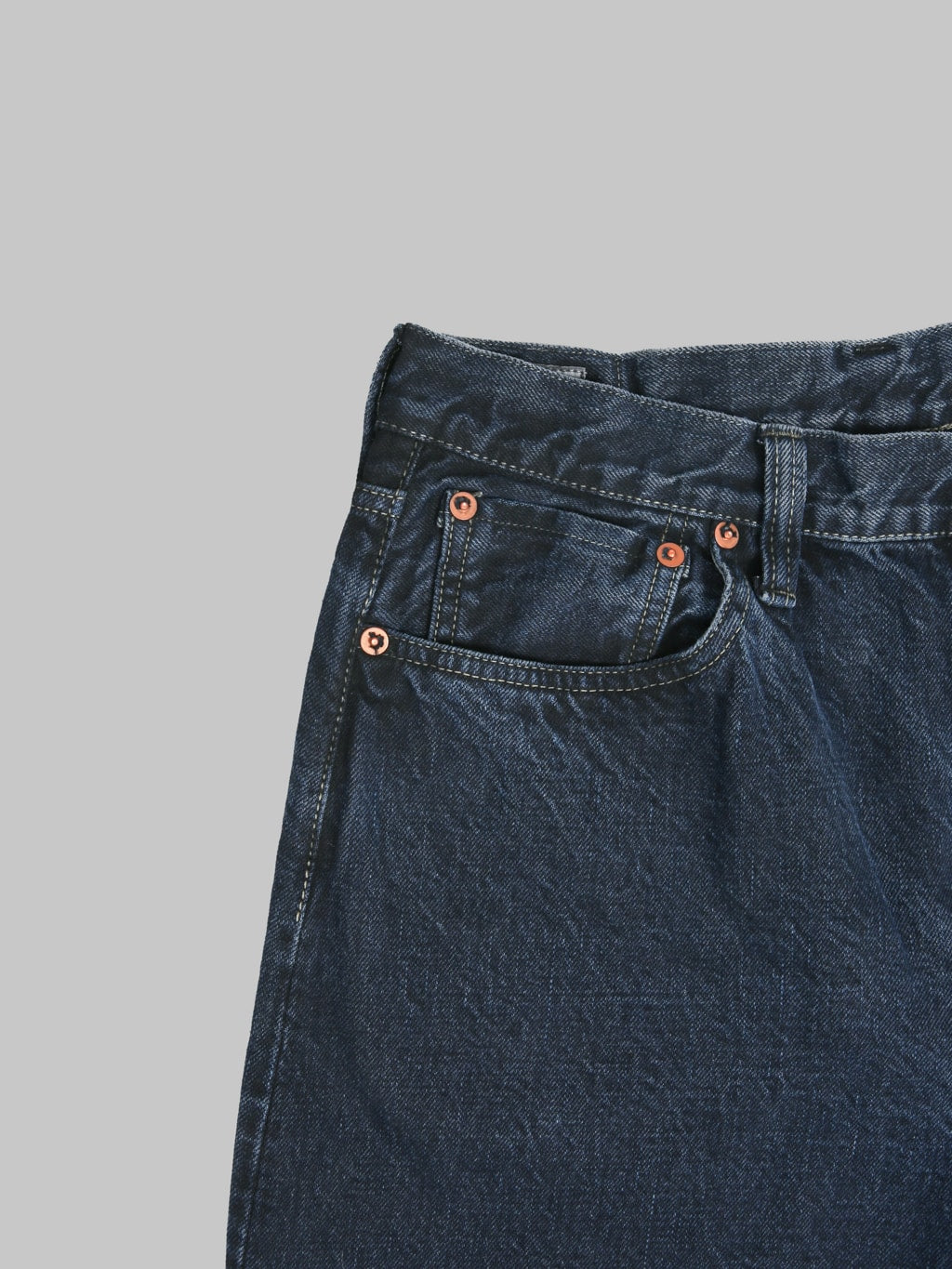 Omoto Denim 0815 13.5oz Loose Fit Jeans Charcoal Dyed