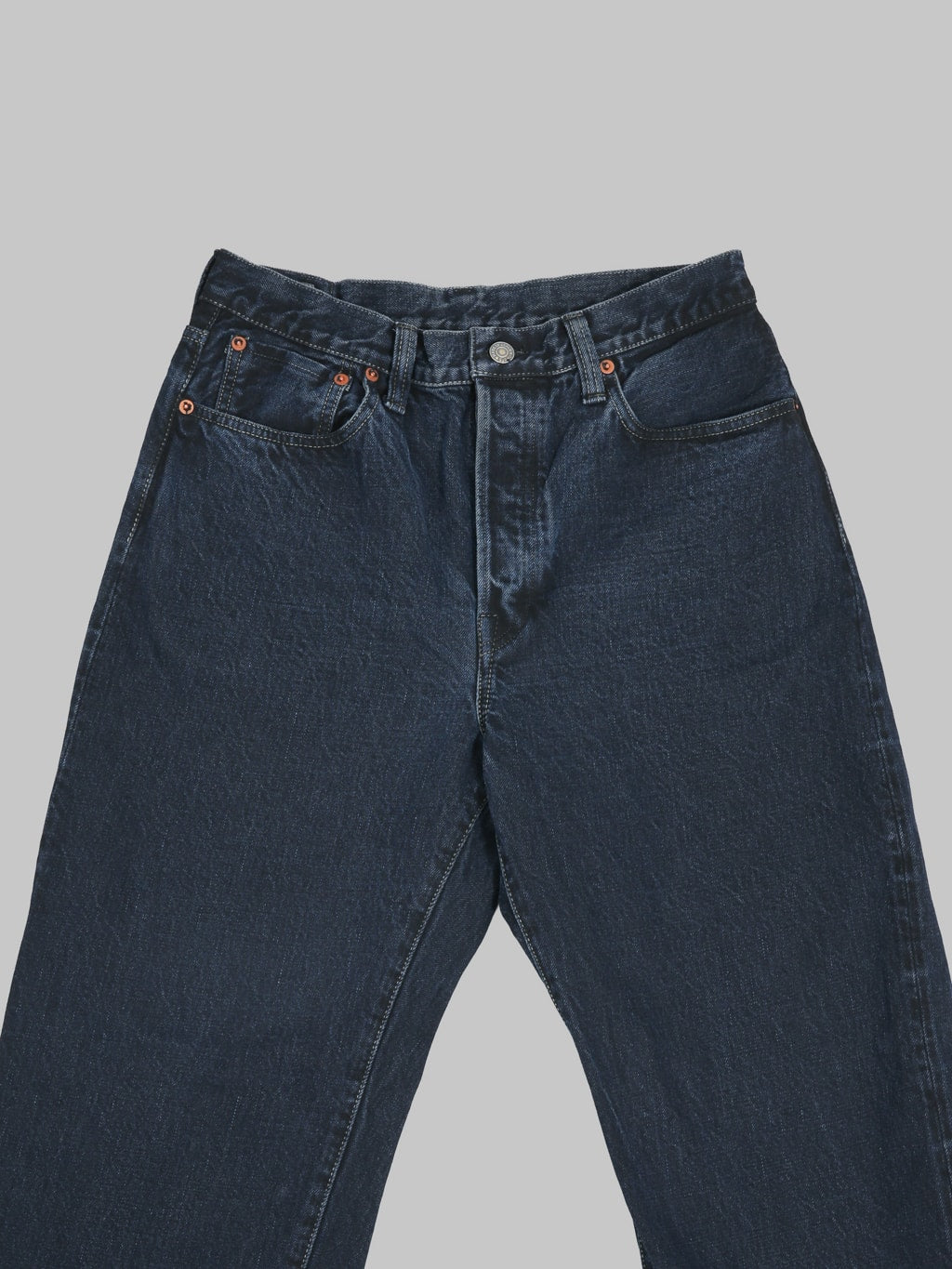Omoto Denim 0815 13.5oz Loose Fit Jeans Charcoal Dyed