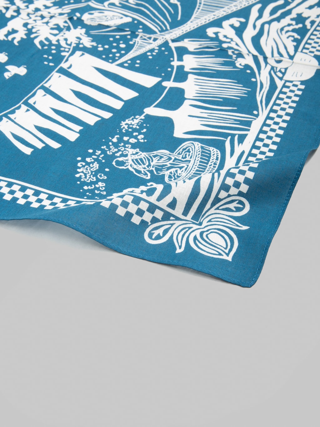 Omoto Denim 9302 Kojima Selvedge Bandana Blue cotton