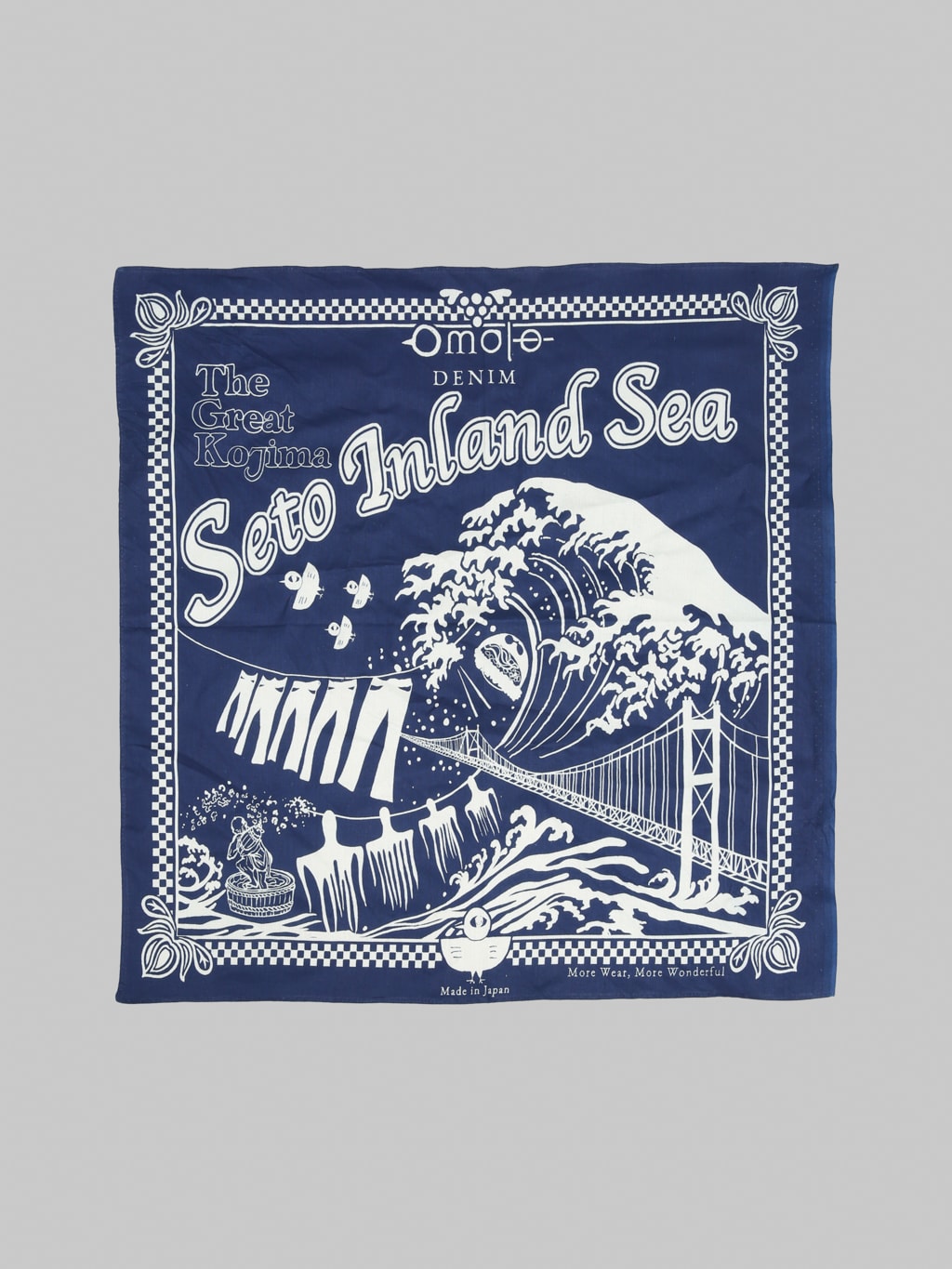 Omoto Denim 9302 Kojima Selvedge Bandana Indigo