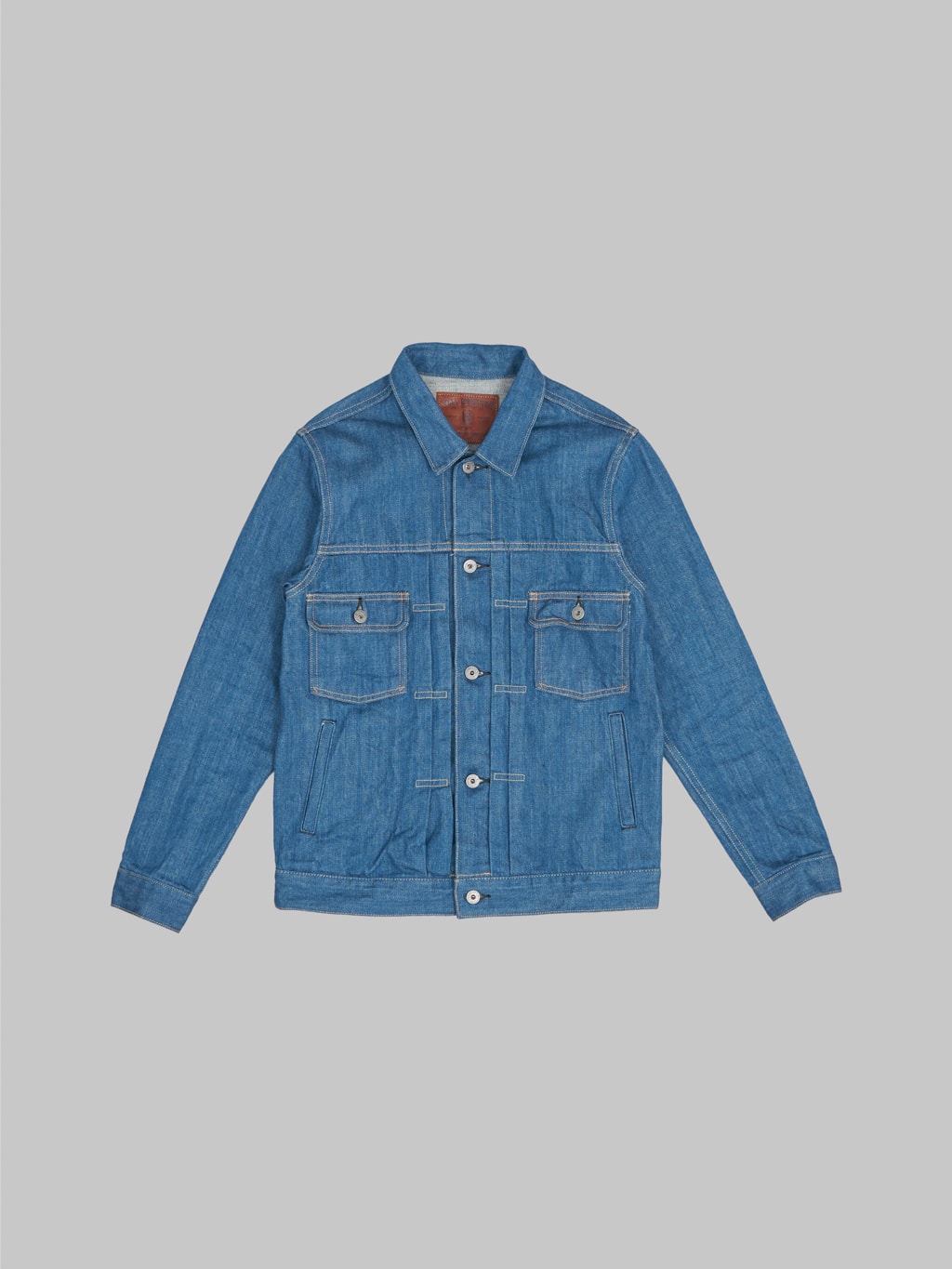 oni old faded blue denim type 2 jacket front