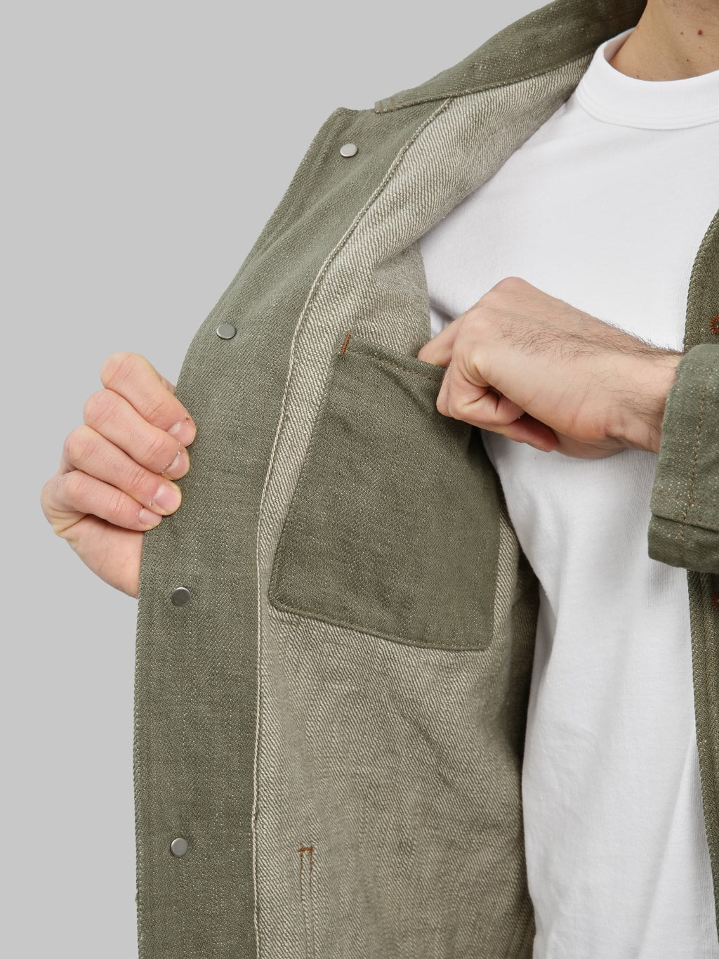 ONI Denim 18oz 03502-OLD18 "Olive Denim" Coverall