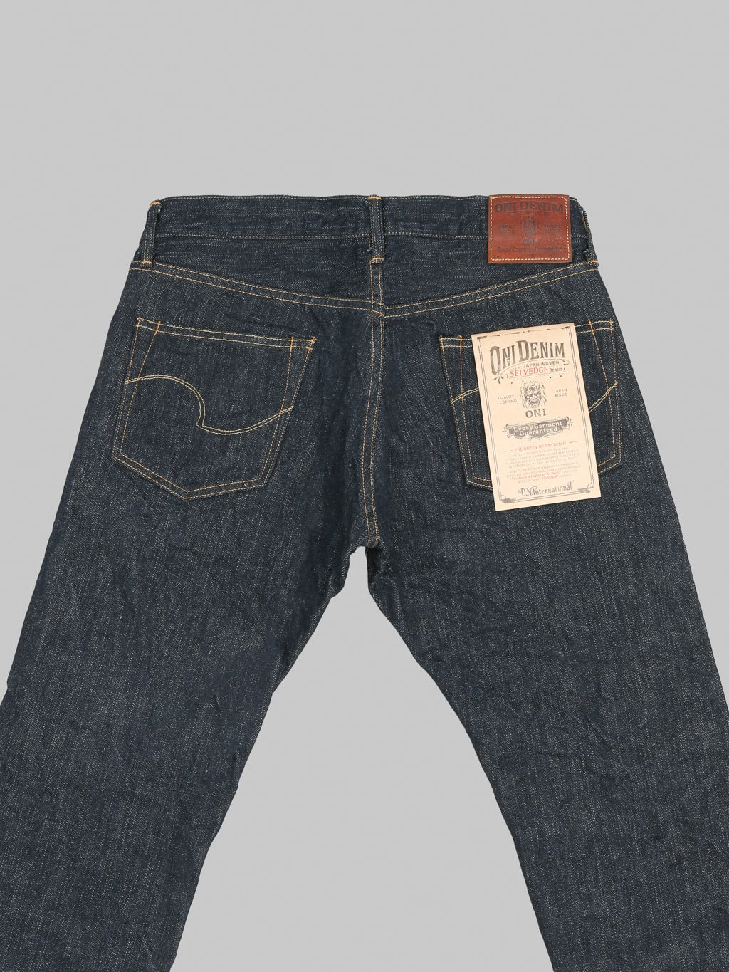 ONI Denim 200-GC15 15oz Greencast Denim Wide Straight Jeans