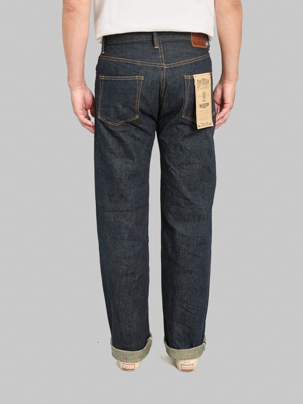 ONI Denim 200-GC15 15oz Greencast Denim Wide Straight Jeans