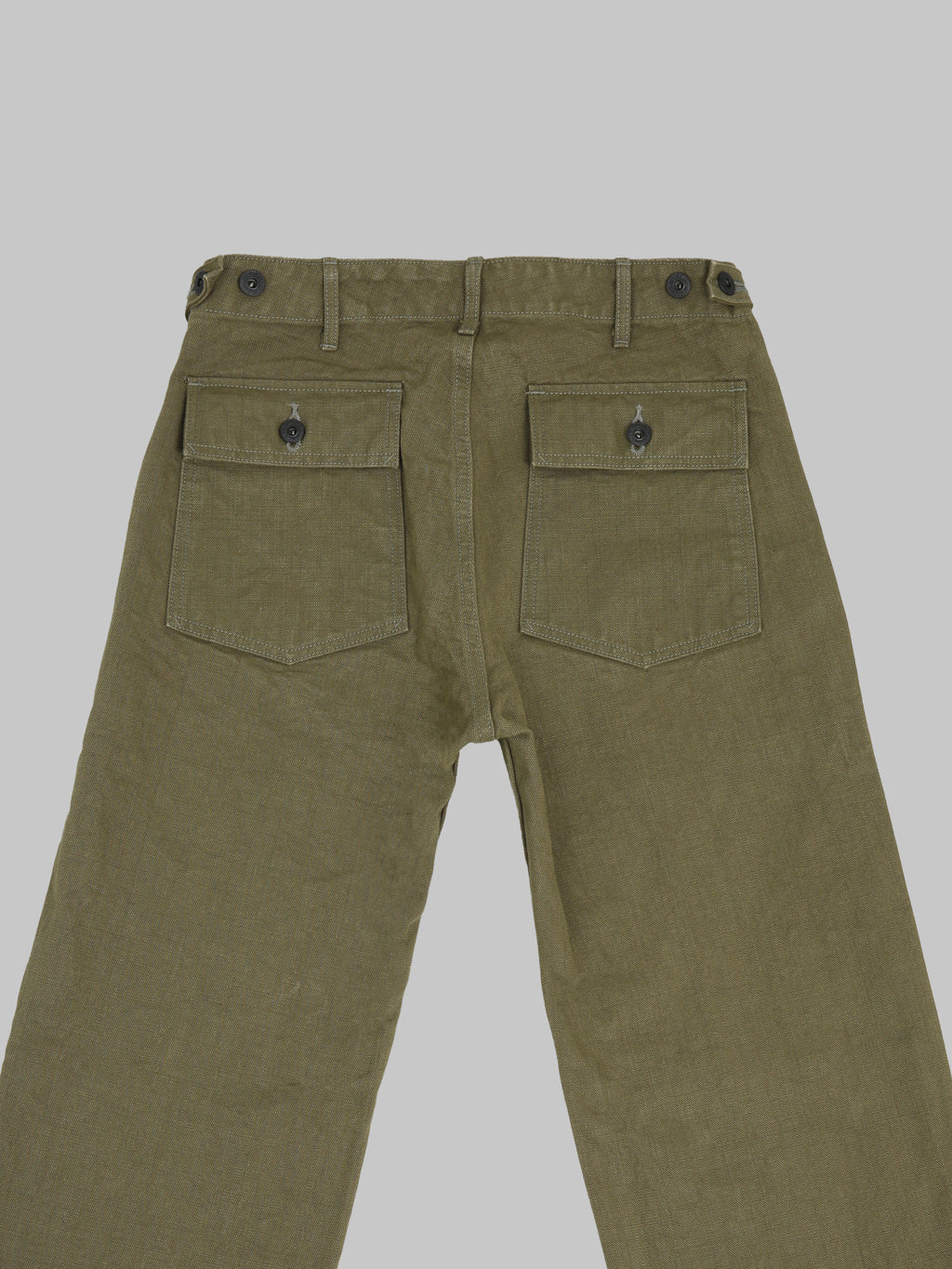 ONI Denim 207 HOXOLB 13oz Baker Pants Olive Brown ack pockets