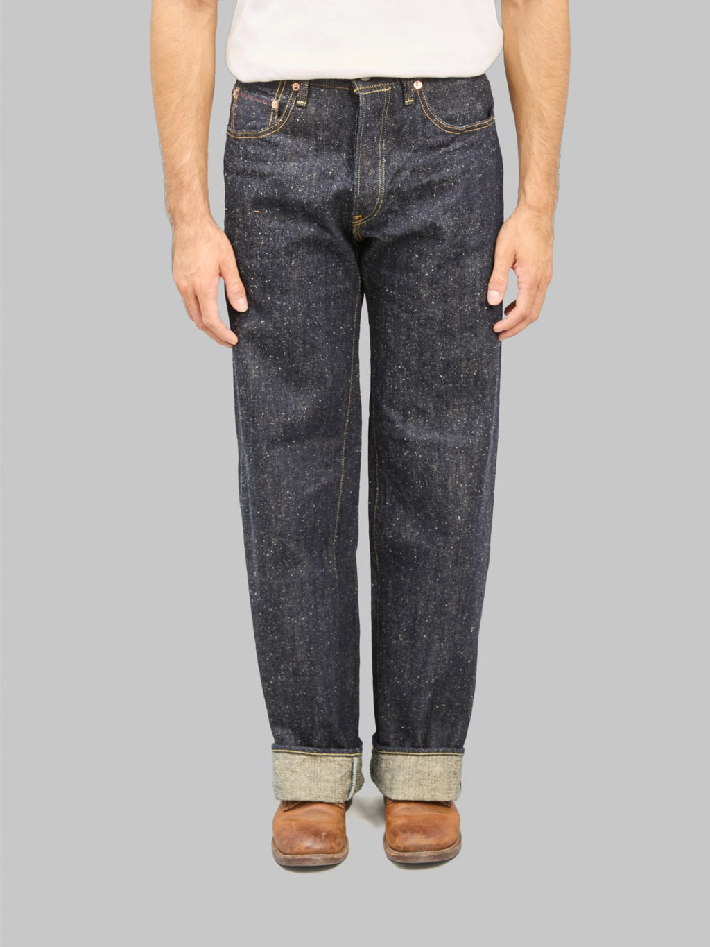 ONI Denim 222 NEP  Super Wide Straight Jeans front fit