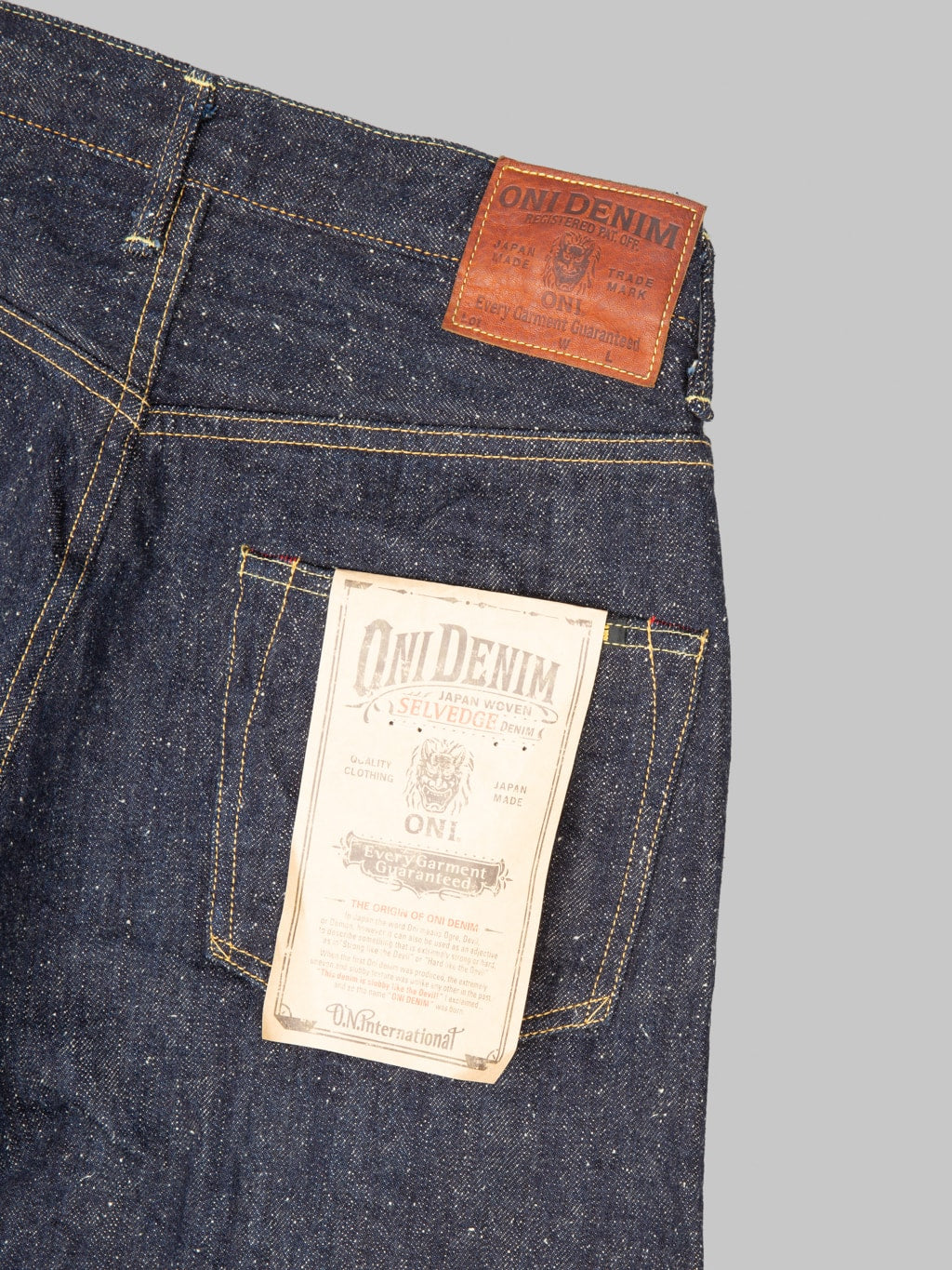 ONI Denim 222 NEP  Super Wide Straight Jeans pocket flasher