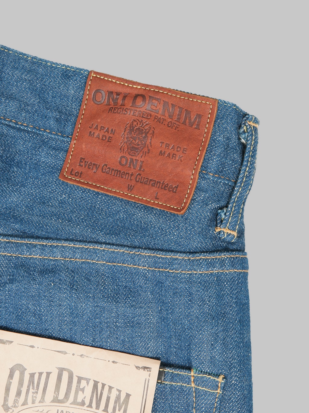 ONI Denim 222-OFBD 13.7oz Old Faded Blue Denim Super Wide Straight Jeans