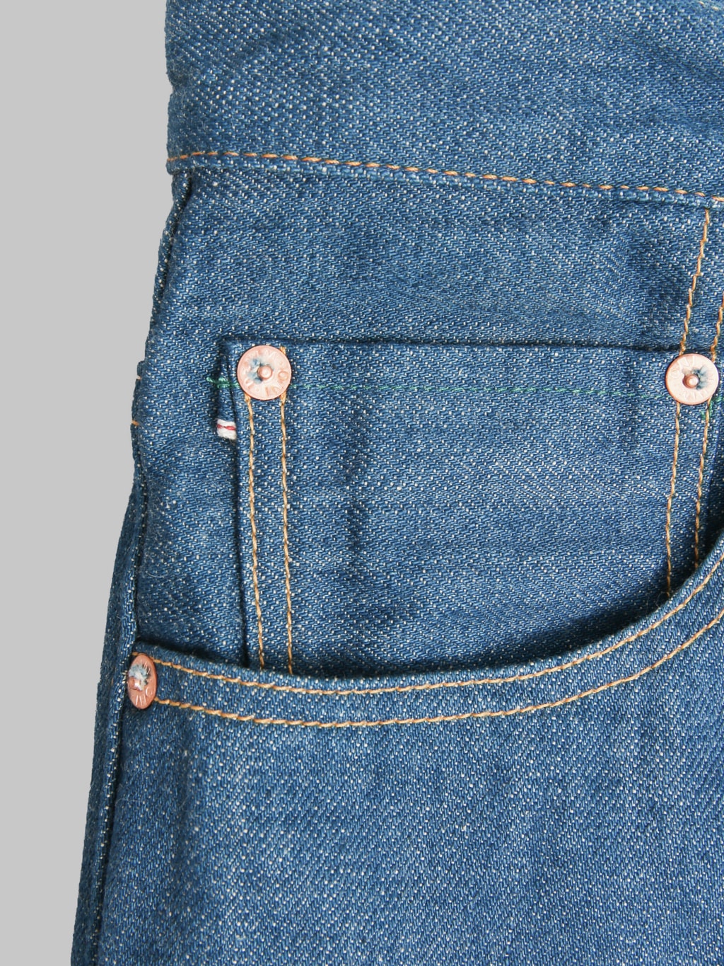 ONI Denim 222-OFBD 13.7oz Old Faded Blue Denim Super Wide Straight Jeans
