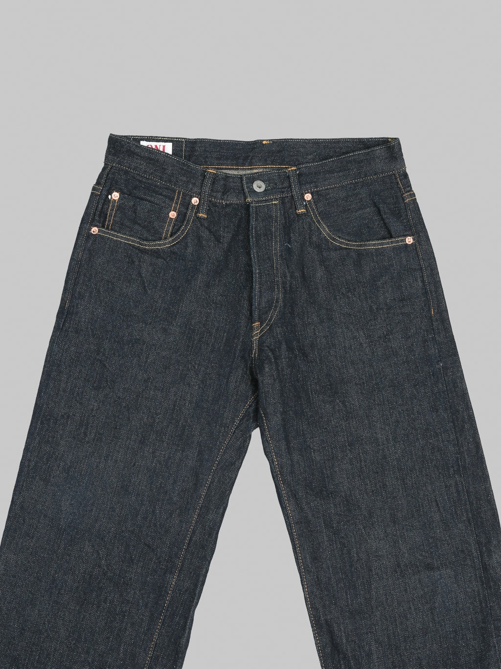 ONI Denim 246-GC15 15oz Greencast Denim Neat Straight Jeans